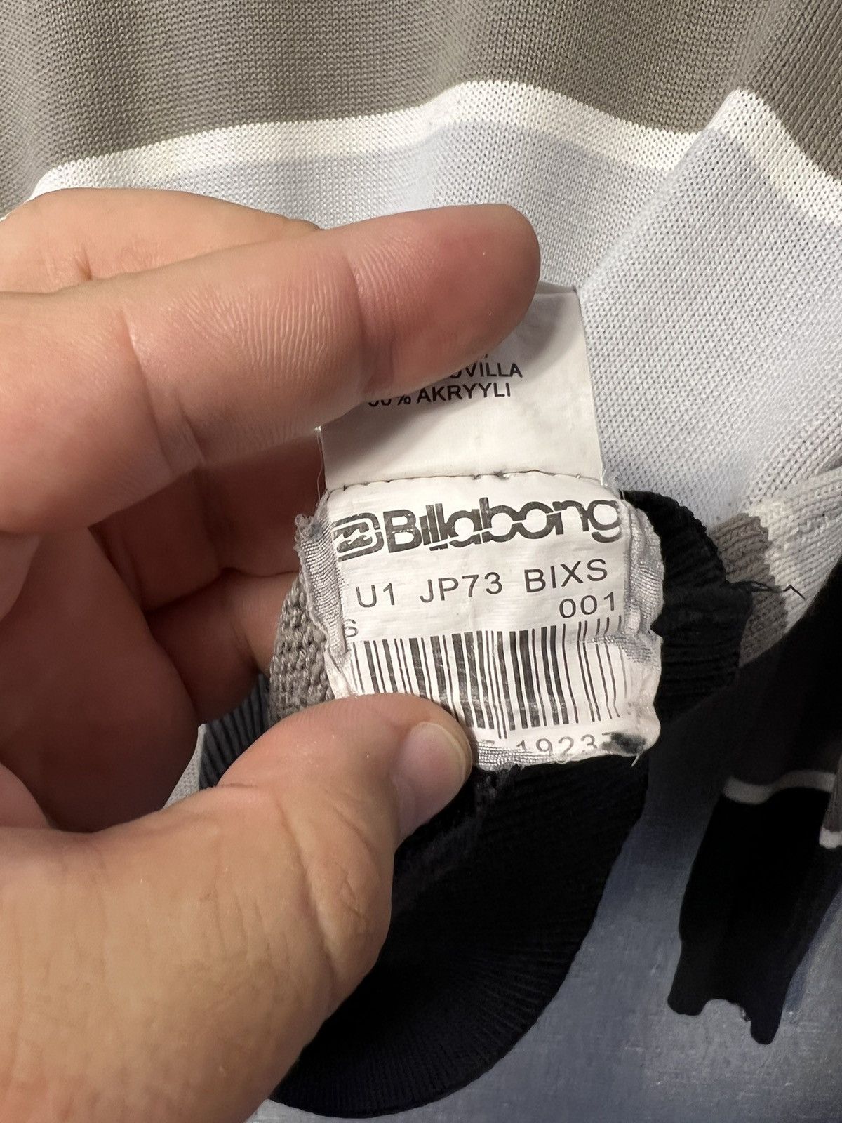 Billabong × Vintage Vintage Billabong Stripped Knitted Sweater Crewneck Jumper Size US S / EU 44-46 / 1 - 11 Thumbnail