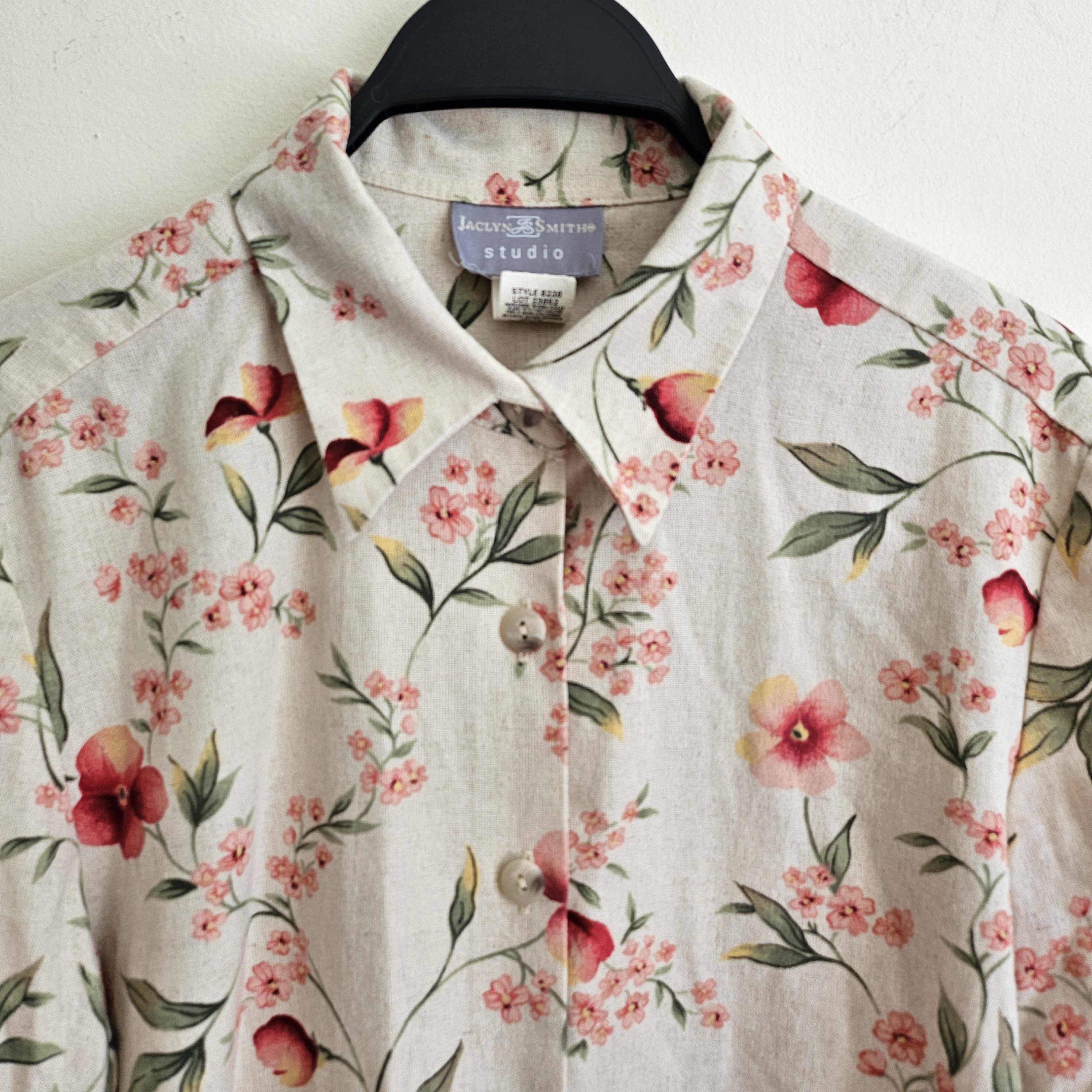 Vintage Vintage JACLYN SMITH Linen blouse/shirt Size M / US 6-8 / IT 42-44 - 3 Thumbnail