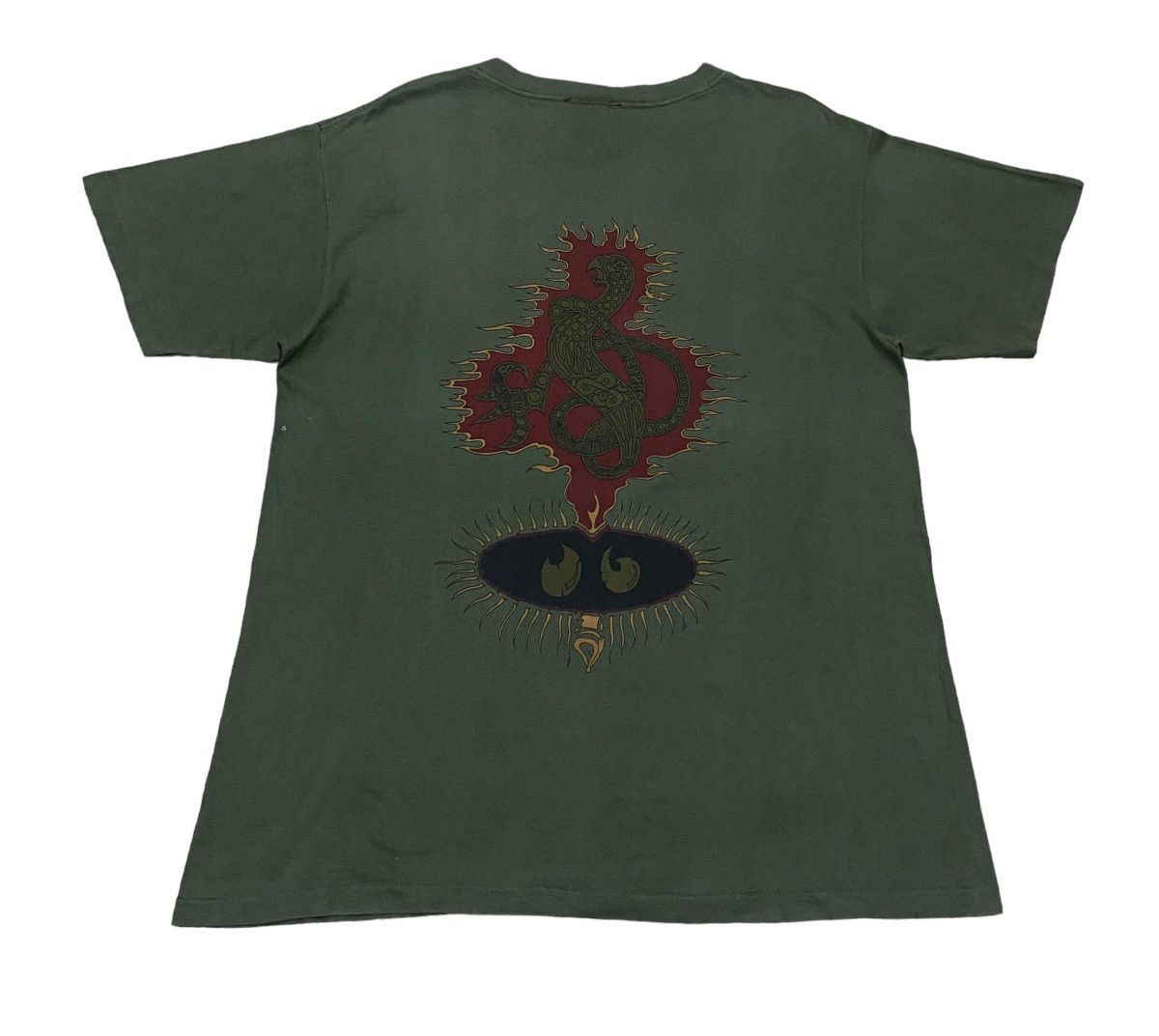 image of Made In USA x Vintage Design Vintage Brand O.b Wear Skate T-Shirt 1990S in Green, Men's (Size Large