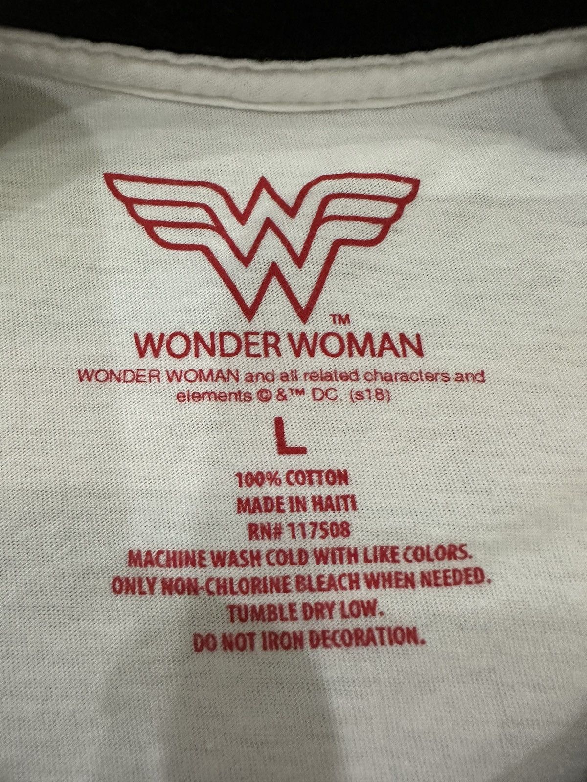 Anime × DC Comics Wonder Women Ringer ©️Dc Tshirt A65 Size US M / EU 48-50 / 2 - 7 Thumbnail