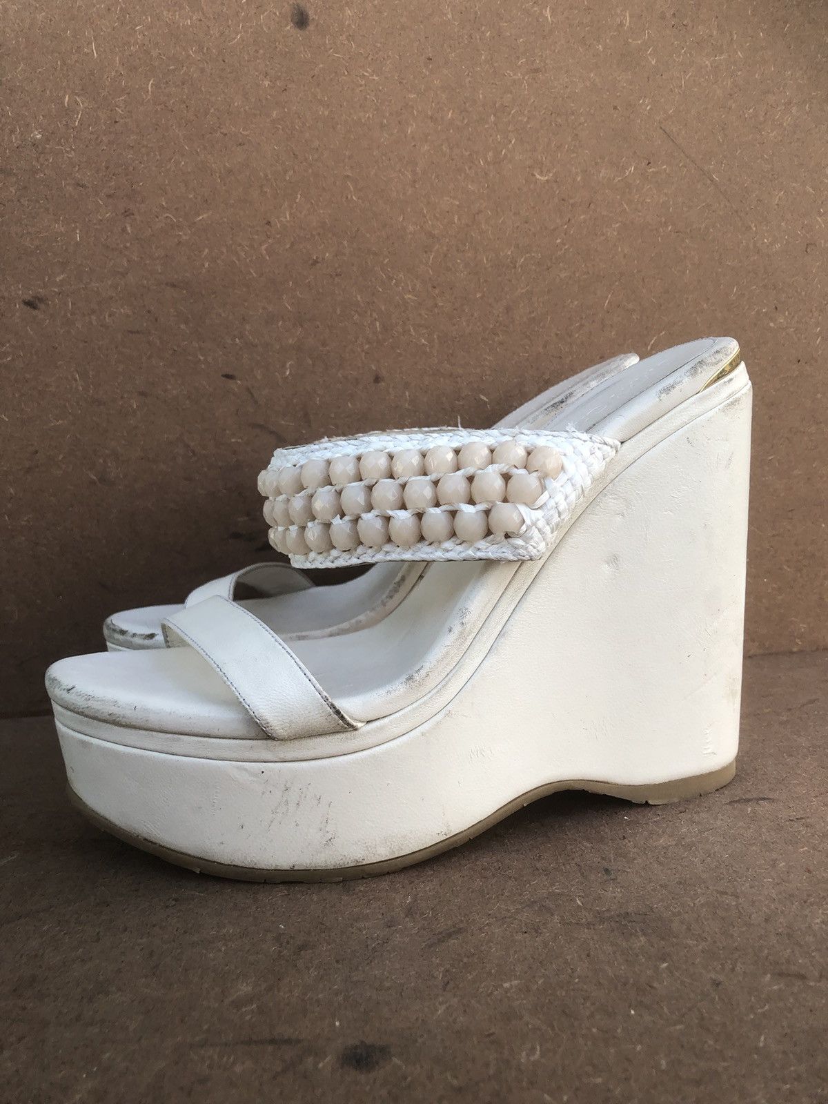 Jimmy Choo Jimmy Choo white Calfskin Leather Women’s pumps Size 39 Size US 9 / IT 39 - 2 Thumbnail