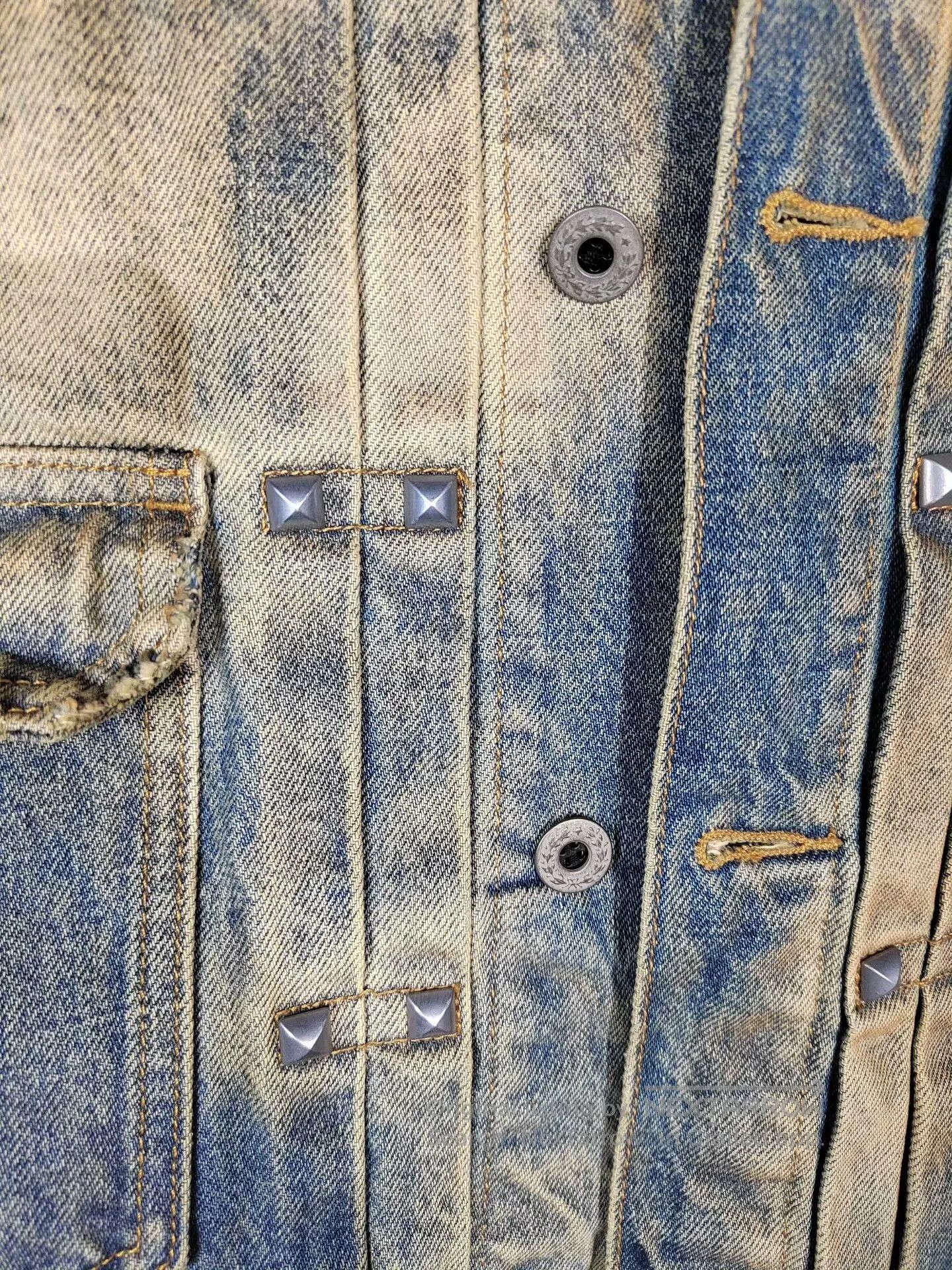 Japanese Brand DIARY PRIVE Denim Jacket Medium. Size US M / EU 48-50 / 2 - 4 Thumbnail