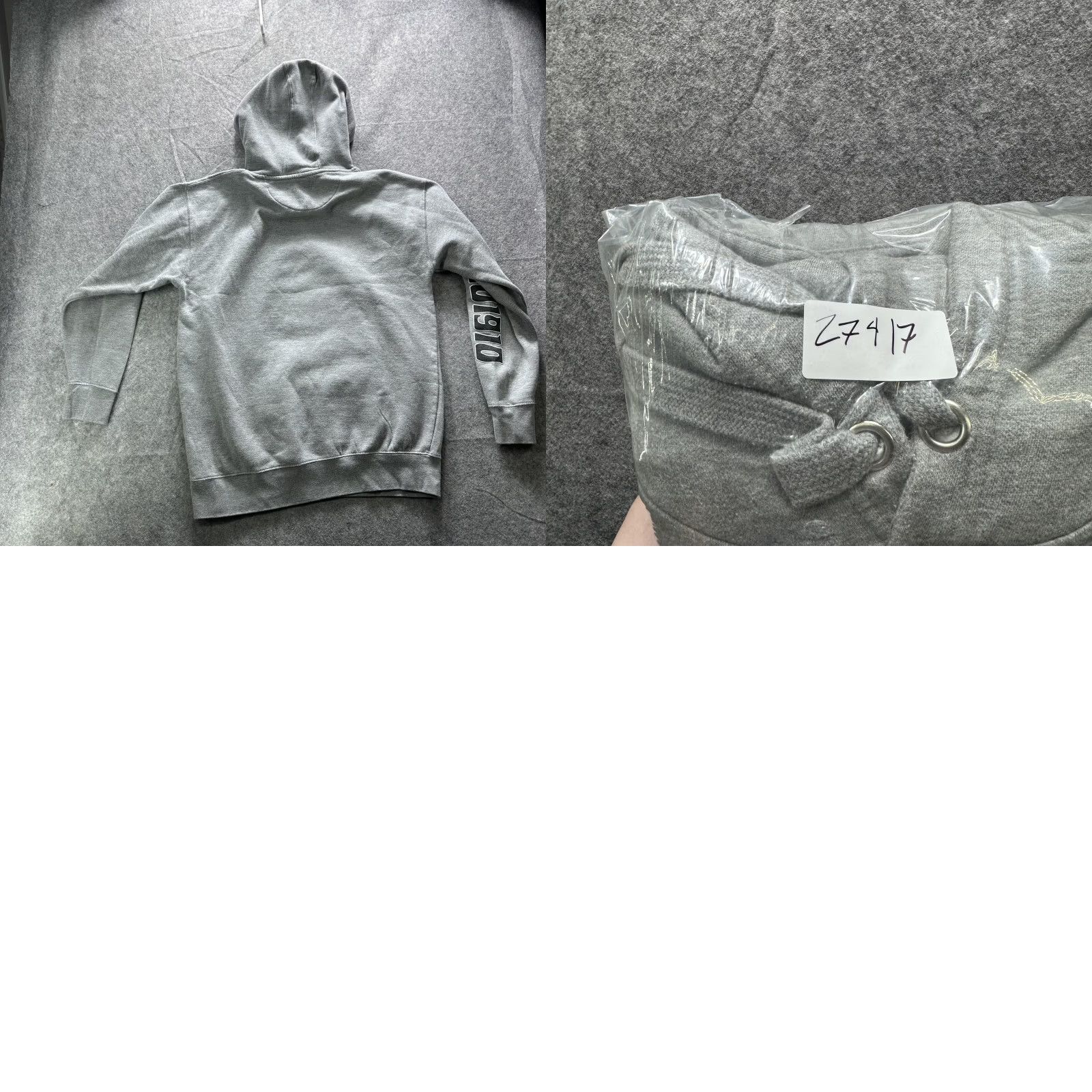 Vintage All Seeing Eye Hoodie Mens Medium Gray Binary Skate 1910 Pullover Sweatshirt Size US M / EU 48-50 / 2 - 8 Thumbnail
