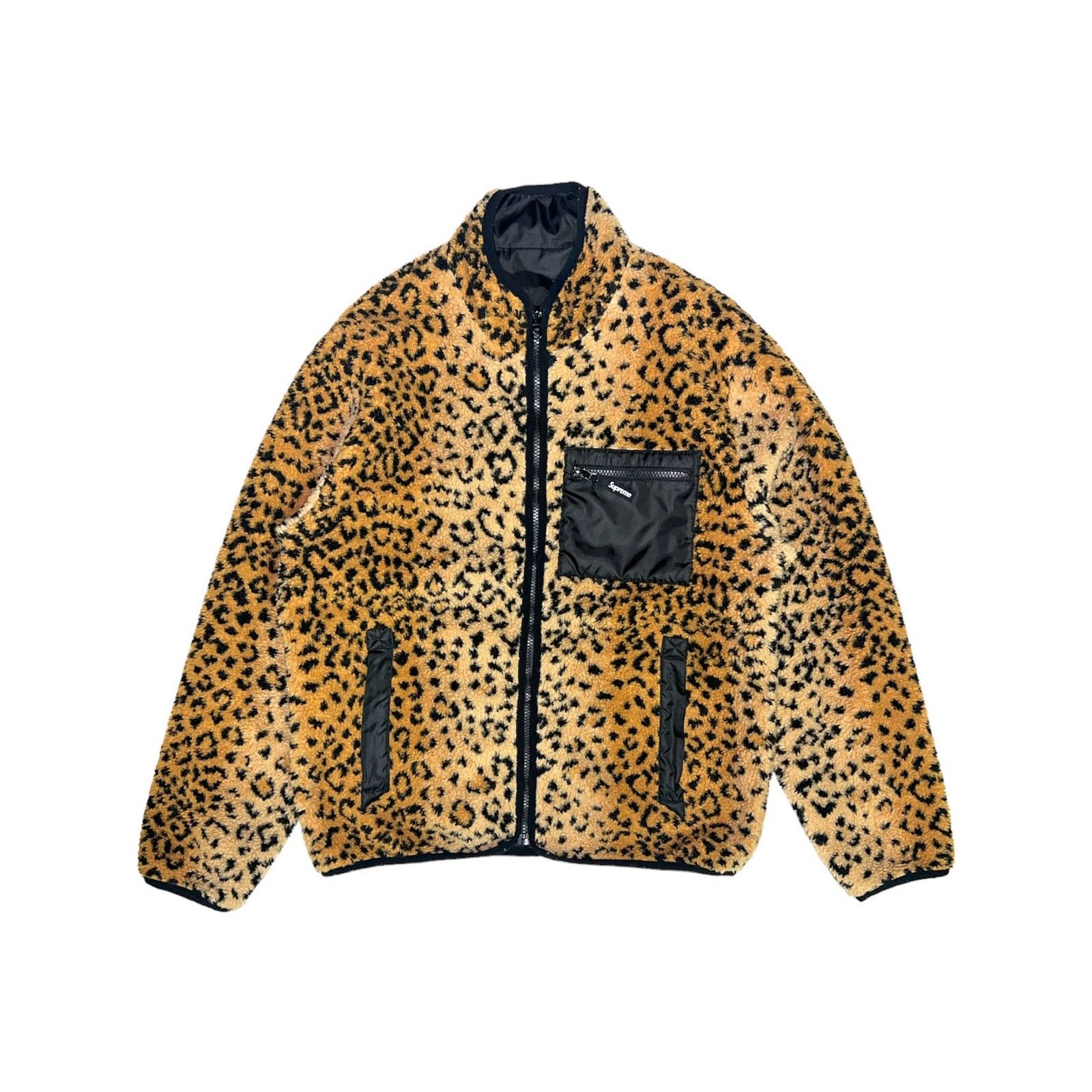 Supreme Supreme FW17 Leopard Cheetah Reversible Fleece Jacket | Grailed