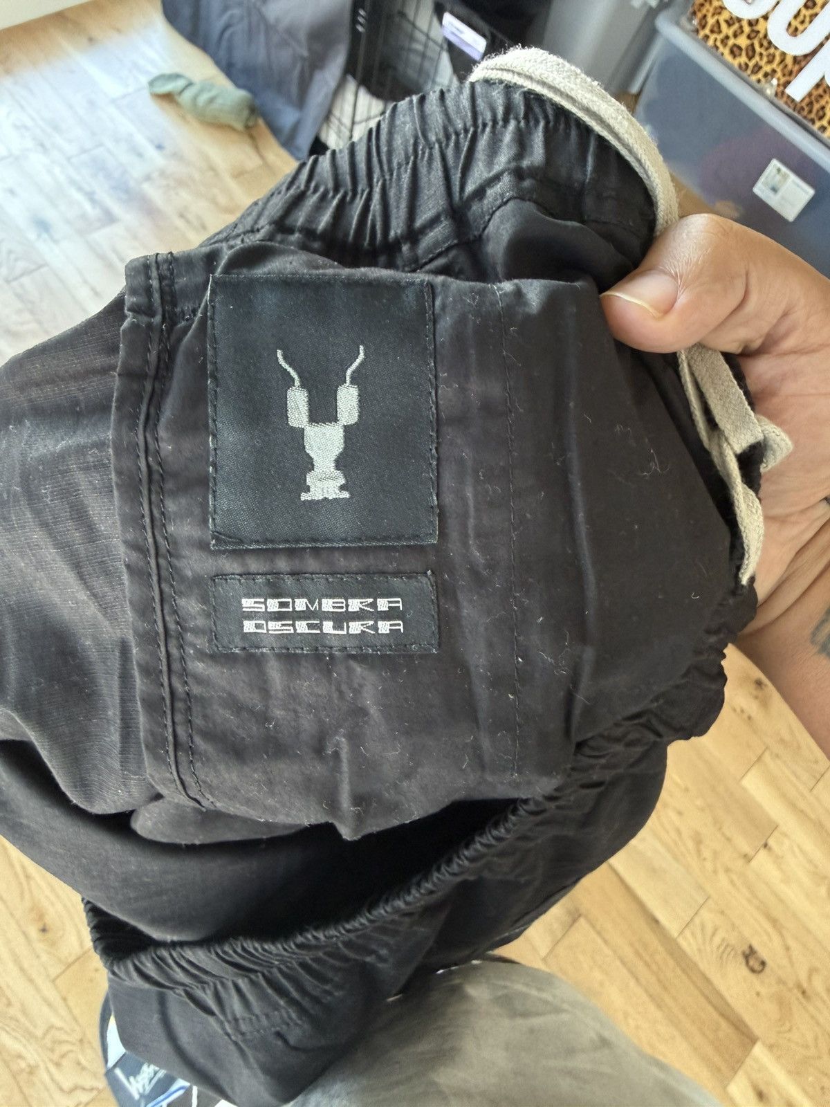 Rick Owens Drkshdw Rick Owens DRKSHDW Drawstring Long Cargo Pant Size US 34 / EU 50 - 4 Thumbnail