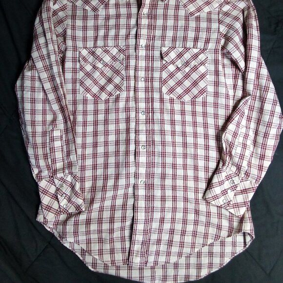 Other Vintage Silver Spur Plaid Pearl Snap Western Shirt Size US L / EU 52-54 / 3 - 3 Thumbnail