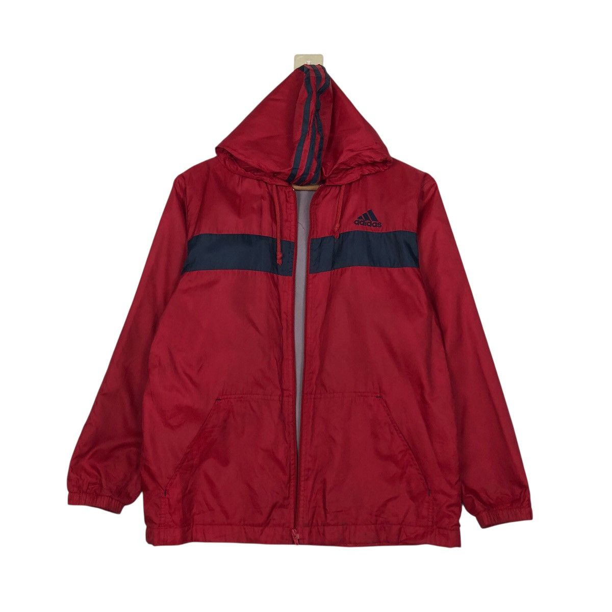 Adidas 📌Vintage Bomber Light Jacket Adidas Striped Design Size US M / EU 48-50 / 2 - 2 Thumbnail