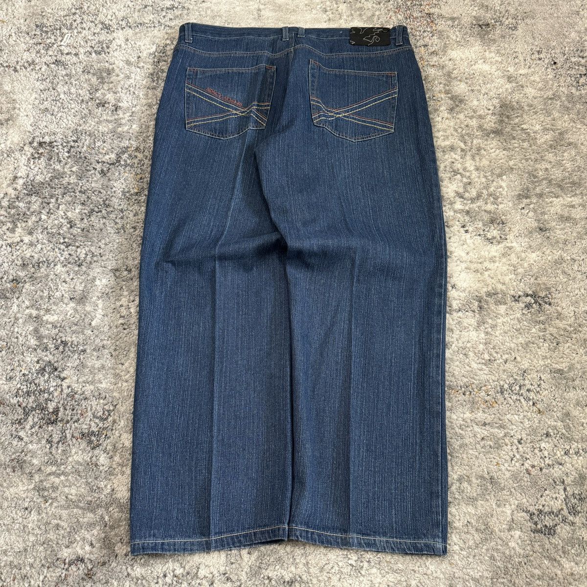 JNCO × Japanese Brand × Vintage Vintage Y2K Stacy Adam’s baggy wide leg embroidered jeans Size US 40 / EU 56 - 1 Thumbnail
