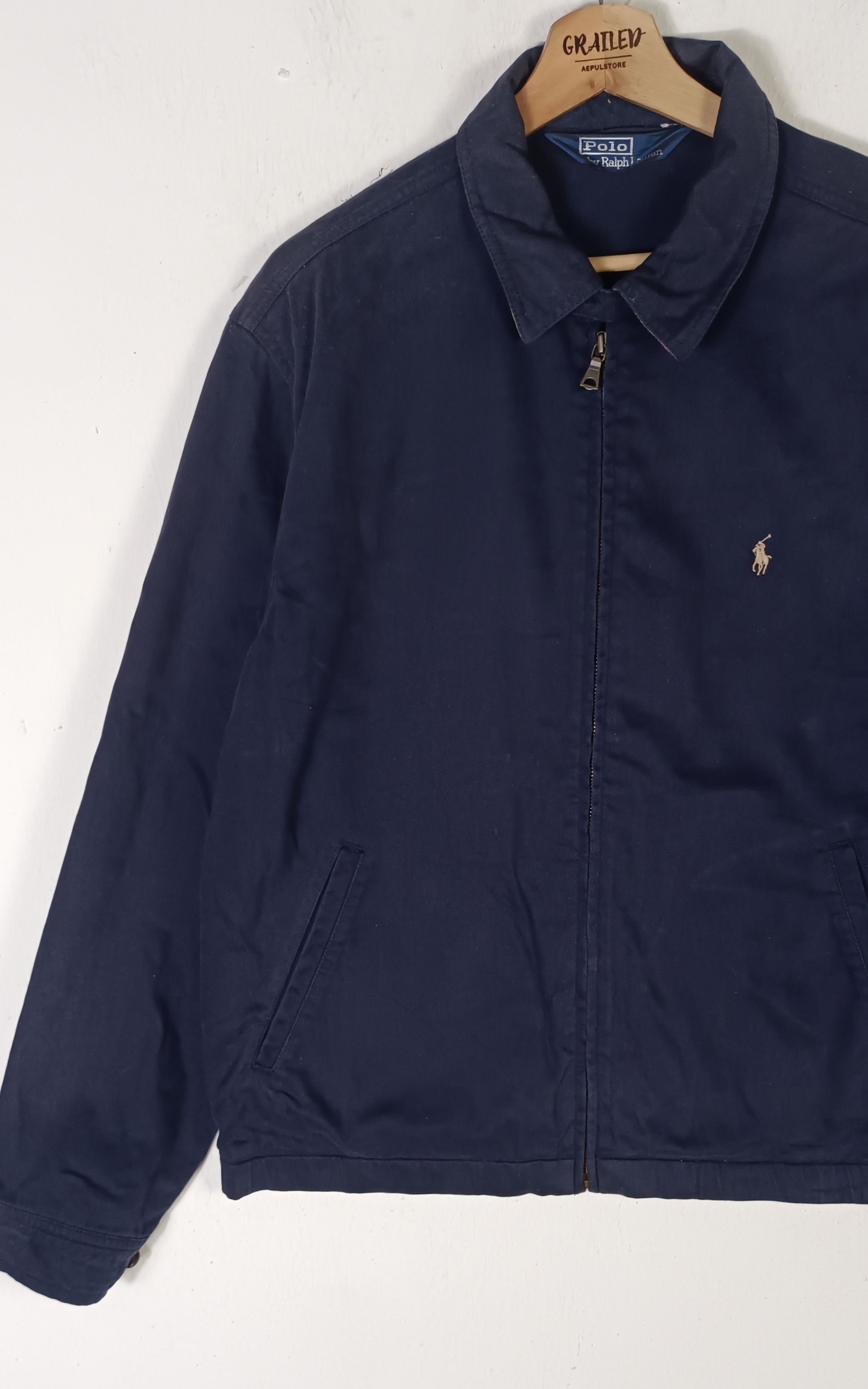 Polo Ralph Lauren Vintage Polo Ralph Lauren Zipper Men Jacket Size US L / EU 52-54 / 3 - 3 Thumbnail