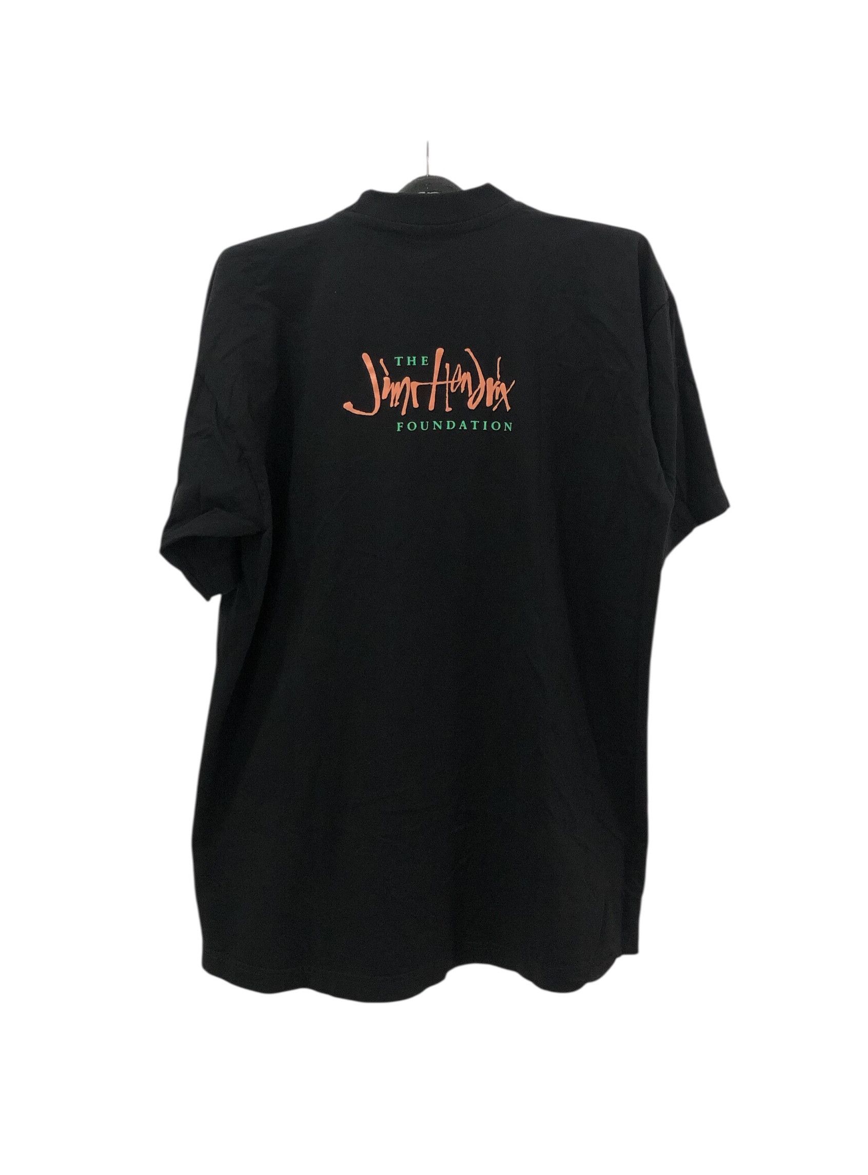 Jimi Hendrix Vintage Jimi Hendrix Foundation T-Shirt Black (XL) Size US XL / EU 56 / 4 - 2 Thumbnail