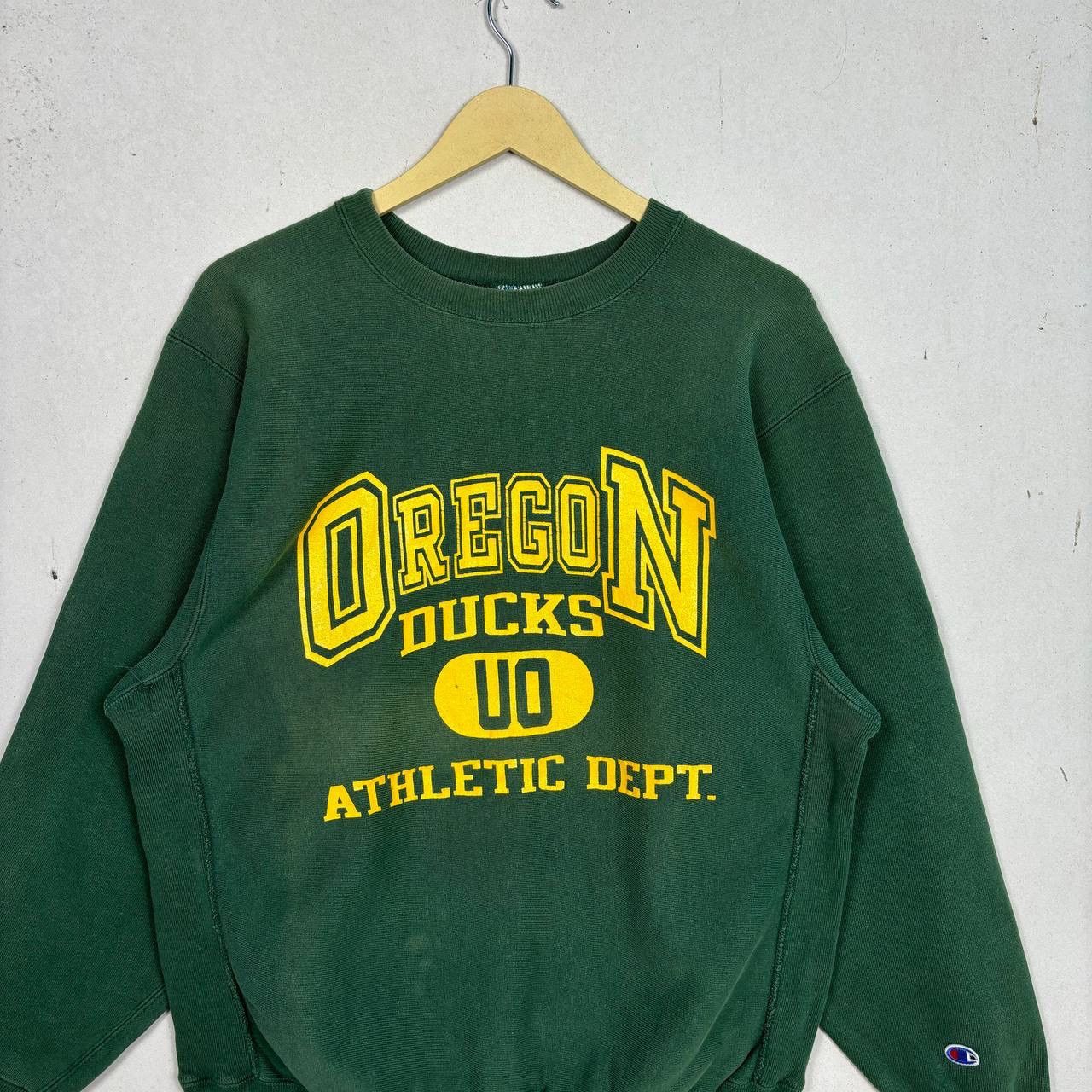 Champion 90s Champion Reverse Weave Oregon Ducks Sweatshirt USA Made Size US L / EU 52-54 / 3 - 3 Thumbnail