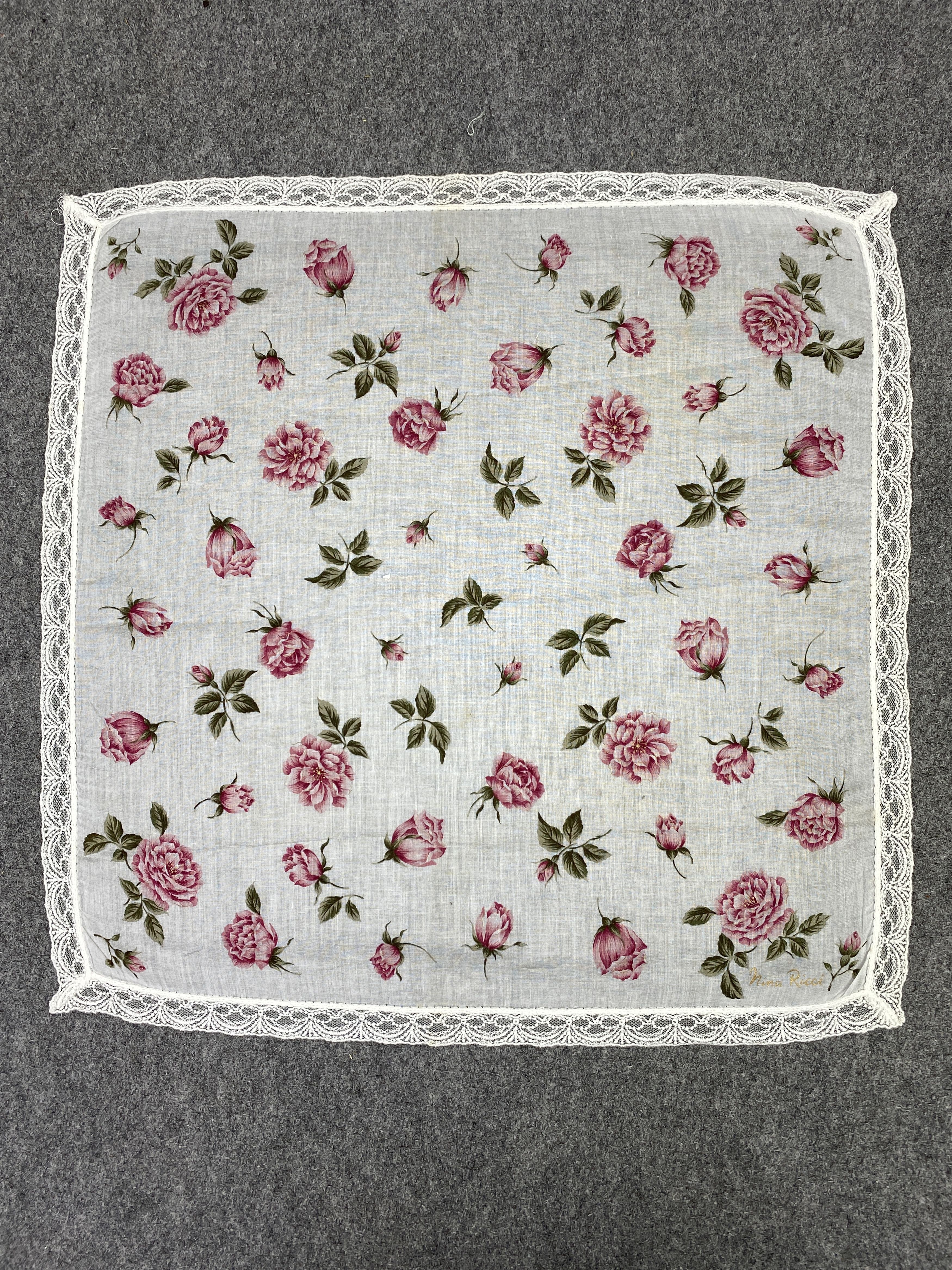 Other Vintage Nina Ricci Handkerchief / Neckerchief KT0232 Size ONE SIZE - 4 Thumbnail