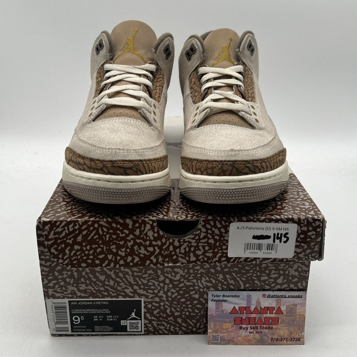 Jordan Brand Air Jordan 3 palomino Size US 9.5 / EU 42-43 - 2 Thumbnail