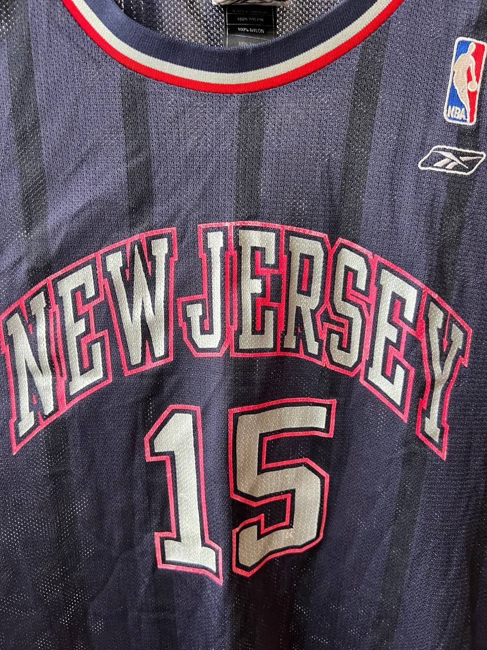 NBA VINTAGE NEW JERSEY NETS #15 CARTER REEBOK BASKETBALL JERSEY Size US L / EU 52-54 / 3 - 4 Thumbnail
