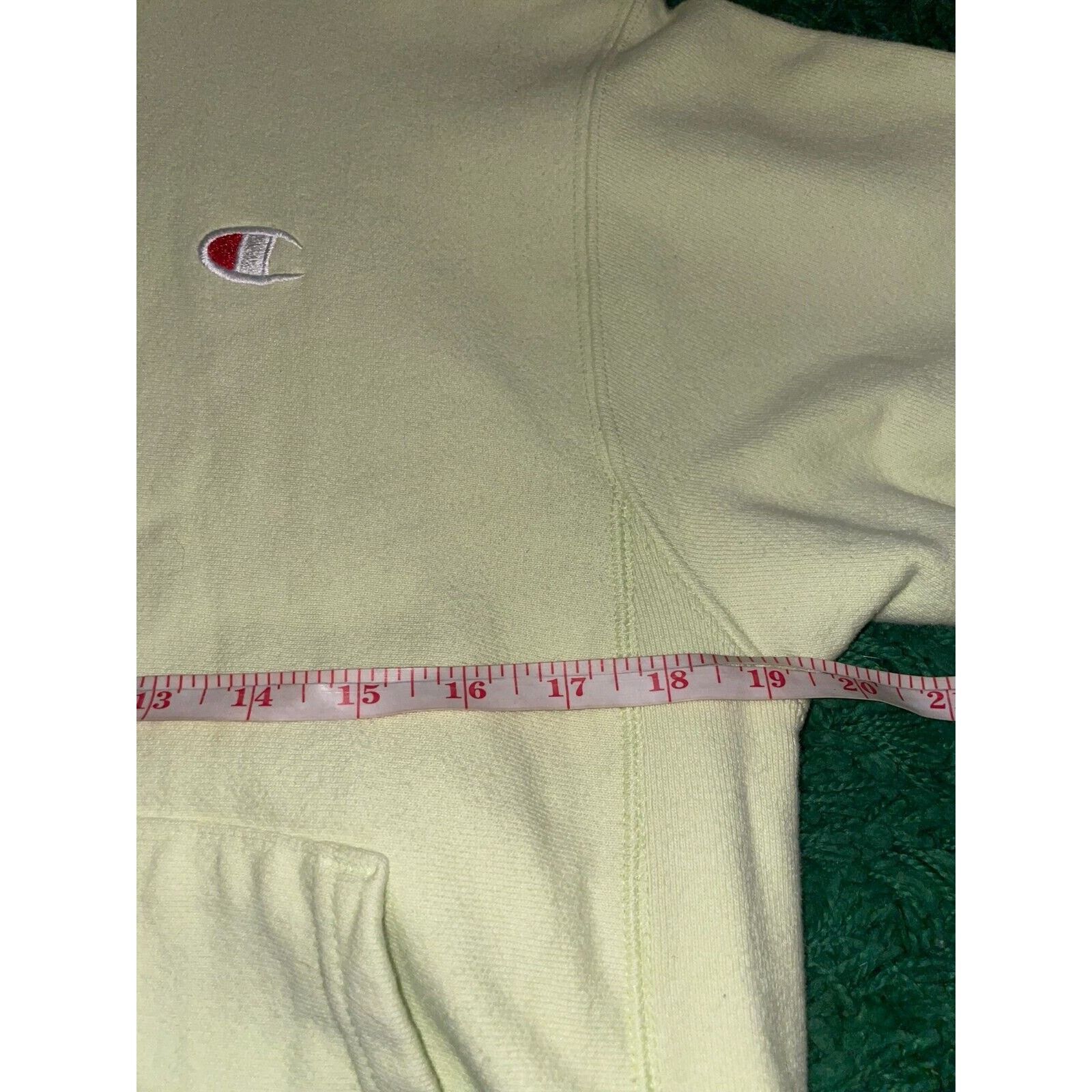 Champion Champion Reverse Weave Yellow Hoodie Pullover Jacket S Small Size US S / EU 44-46 / 1 - 11 Thumbnail