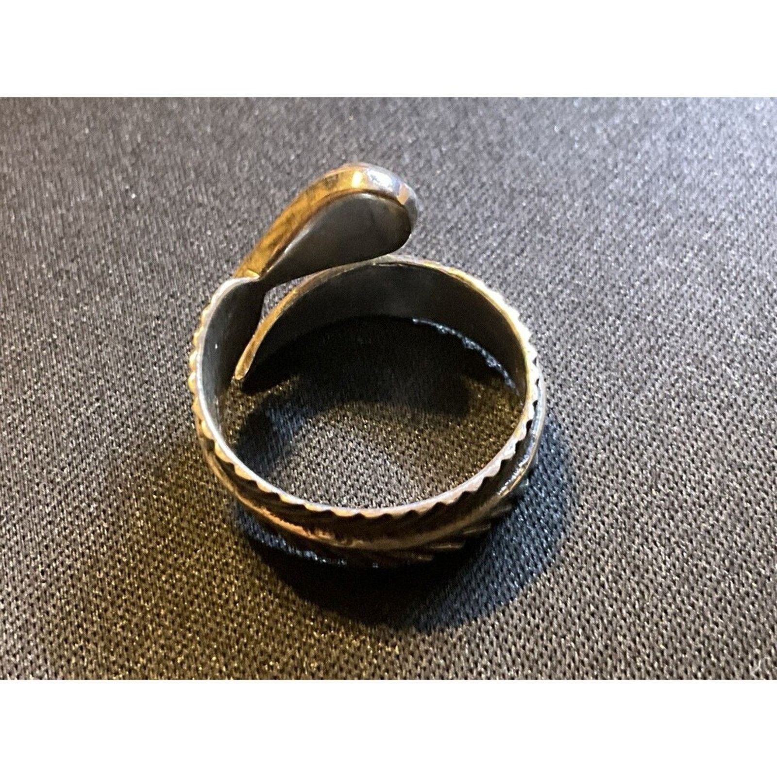 Other 925 Sterling Bypass Feather Labradorite Stone Ring Size 8.5 Size ONE SIZE - 5 Thumbnail