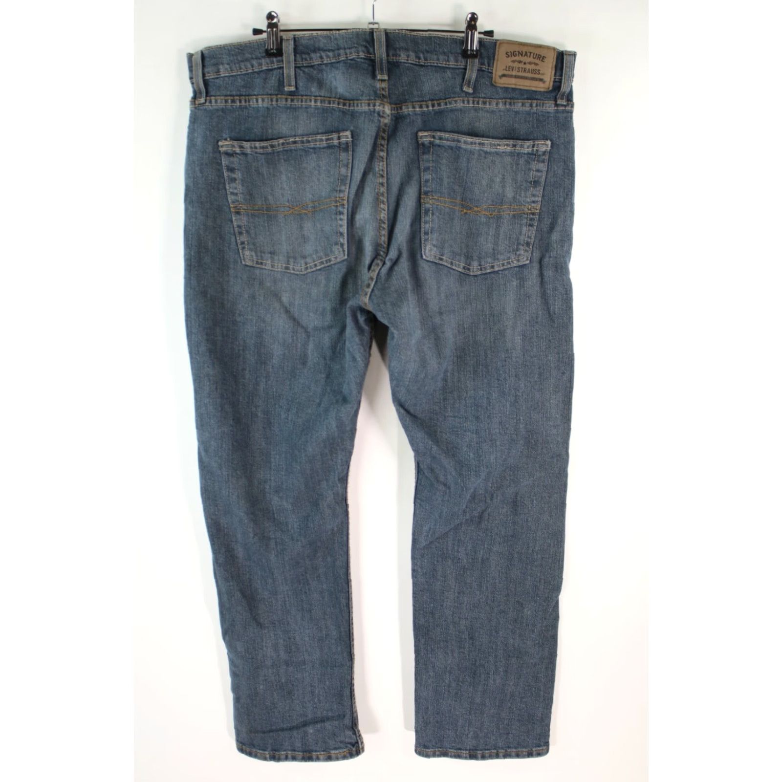 Levi's Levi's Men's Slim Fit Straight Leg Blue Denim Jeans 38X30 Size US 38 / EU 54 - 2 Thumbnail