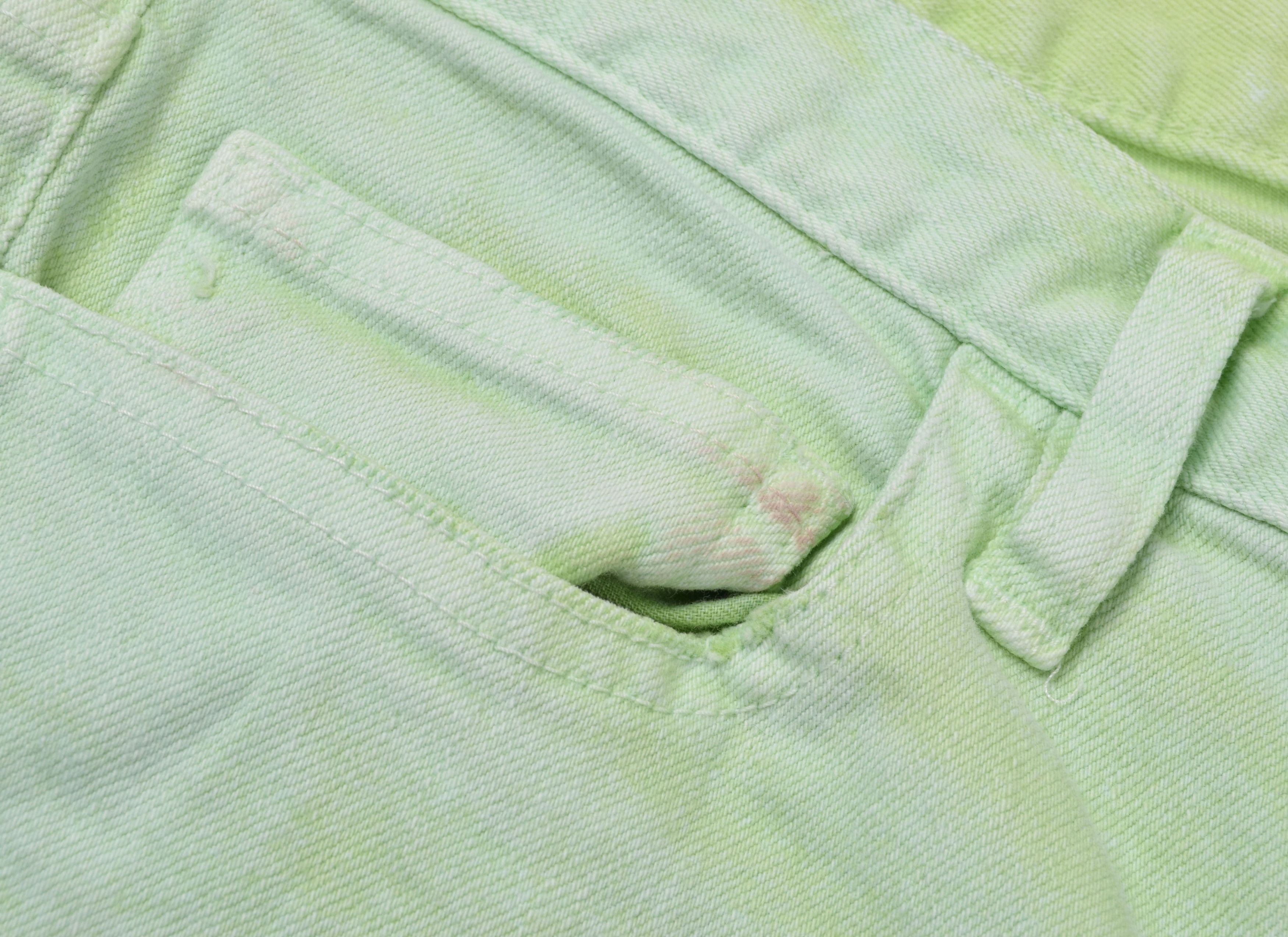 Balmain Balmain Garment Dyed Green Skinny Denim Jeans Size 32" / US 10 / IT 46 - 4 Thumbnail
