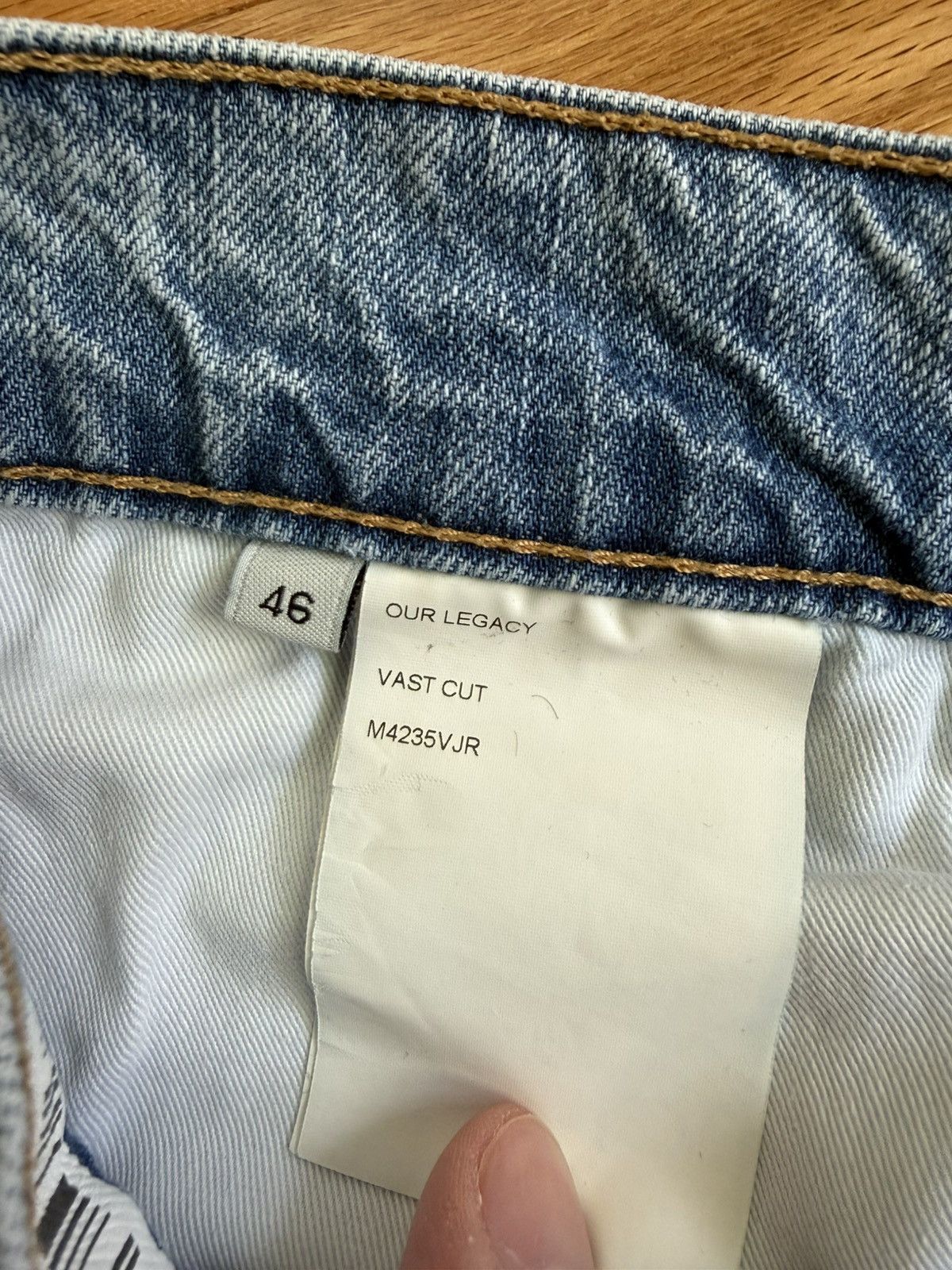Our Legacy Our Legacy Vast Cut Rider Wash Denim Jeans Size US 32 / EU 48 - 5 Thumbnail