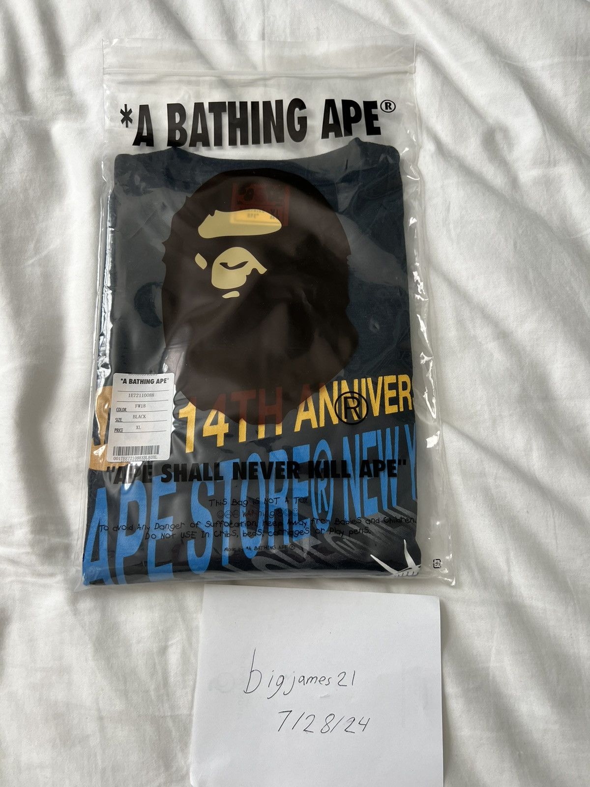 Bape 14th Anniversary Tee | Grailed