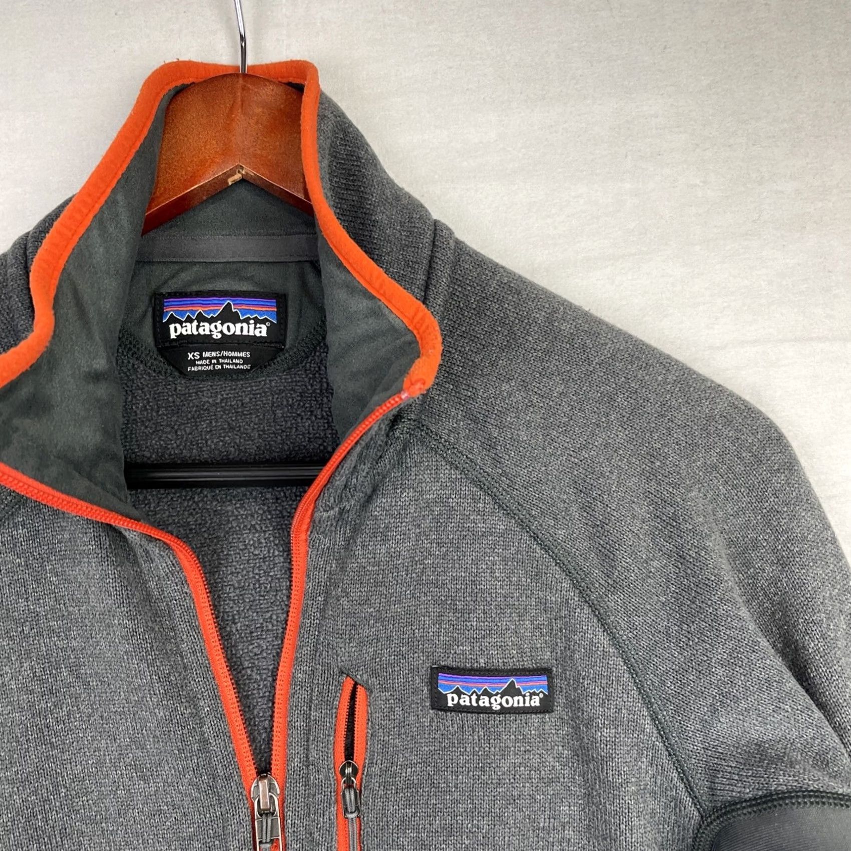 Patagonia Patagonia Better Sweater Jacket Mens XS Gray Orange Zip Size US XS / EU 42 / 0 - 5 Thumbnail