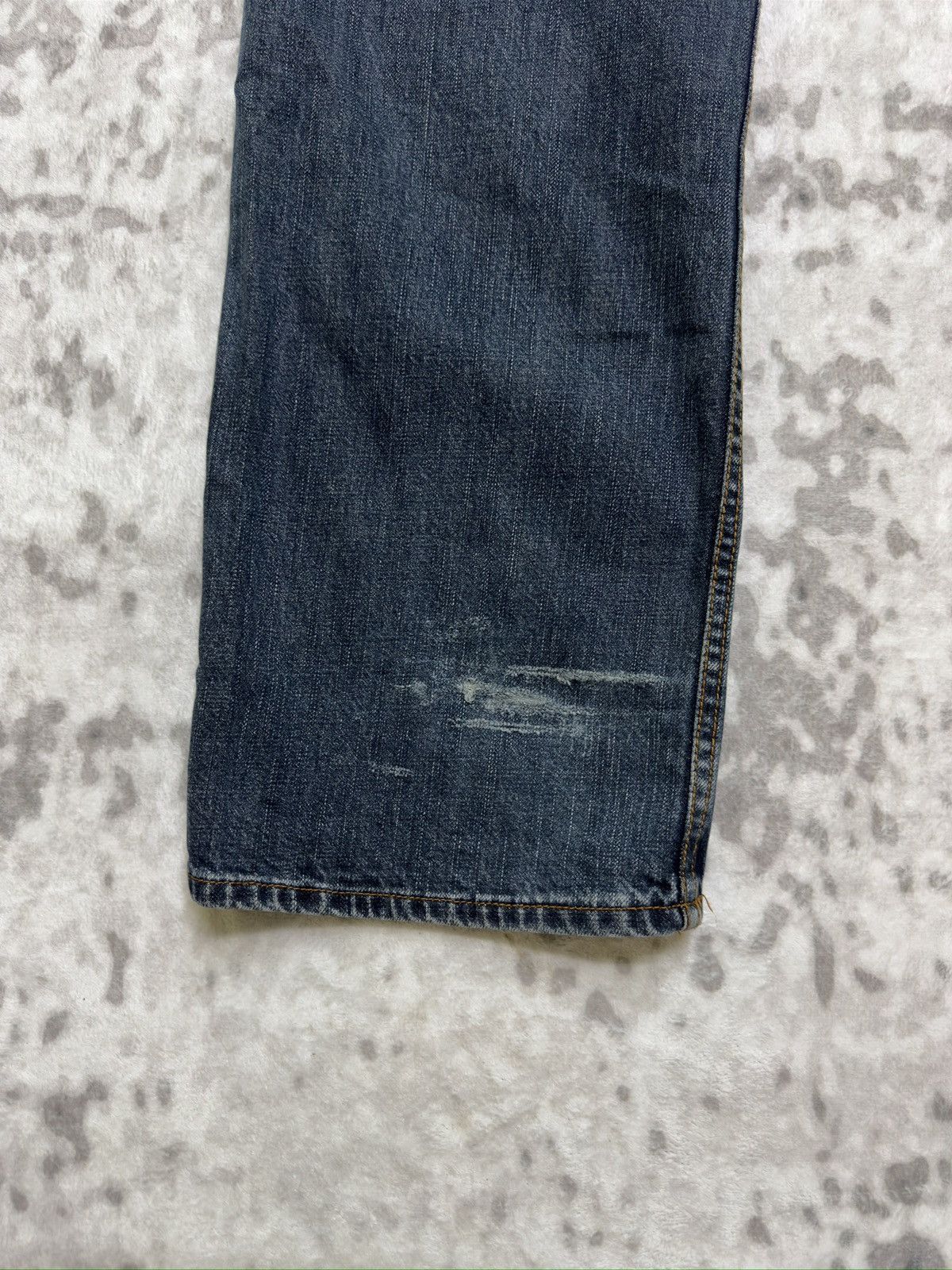 Japanese Brand Rare Japan Traditional Koi Acid Wash Printed Denim Pants Size US 34 / EU 50 - 12 Thumbnail