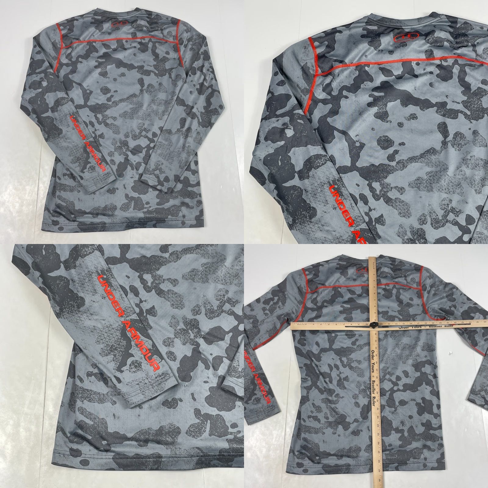Under Armour Under Armour Shirt Mens Medium Gray ColdGear Compression Camouflage Size US M / EU 48-50 / 2 - 8 Thumbnail