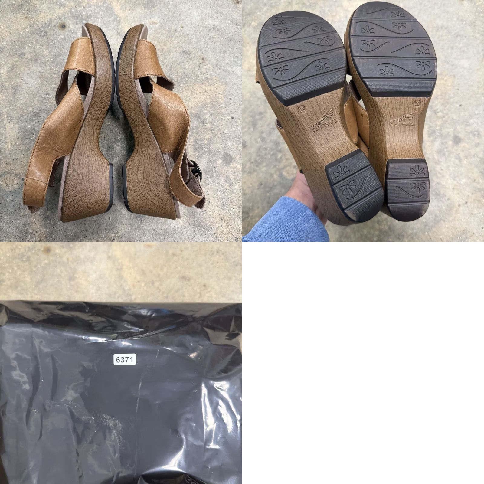 Dansko Dansko Jacinda Womens Sandal Slingback Buckle Leather Tan 7.5 EU38 Womens Shoes Buckle Closure Size US 8 / IT 38 - 8 Thumbnail