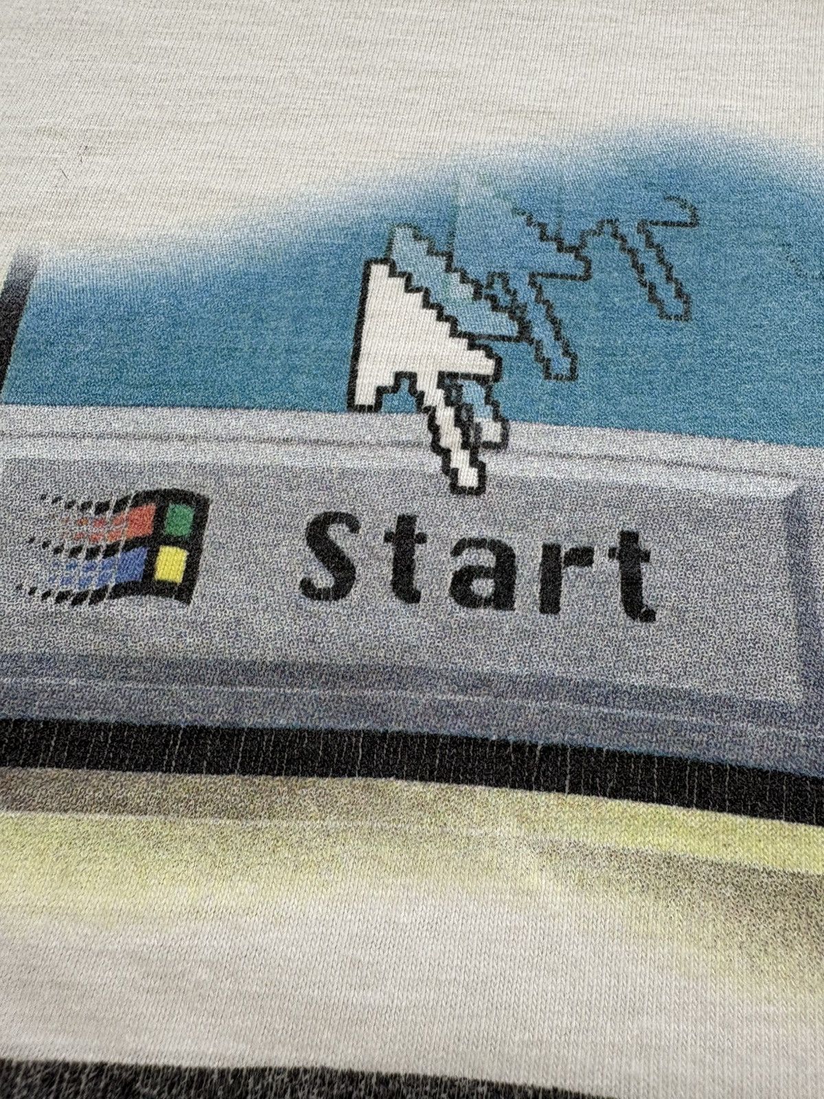 Microsoft Vintage 90s Microsoft Press Windows Start T-Shirt Computer Size US L / EU 52-54 / 3 - 6 Thumbnail