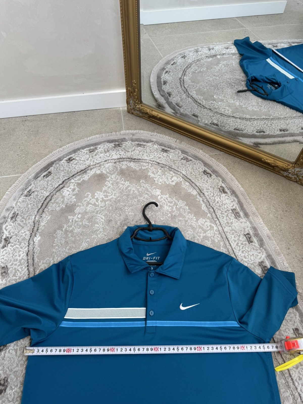 Nike Nike RF Roger Federer Tenis Polo Jersey, Size L, Cort Size US L / EU 52-54 / 3 - 7 Thumbnail