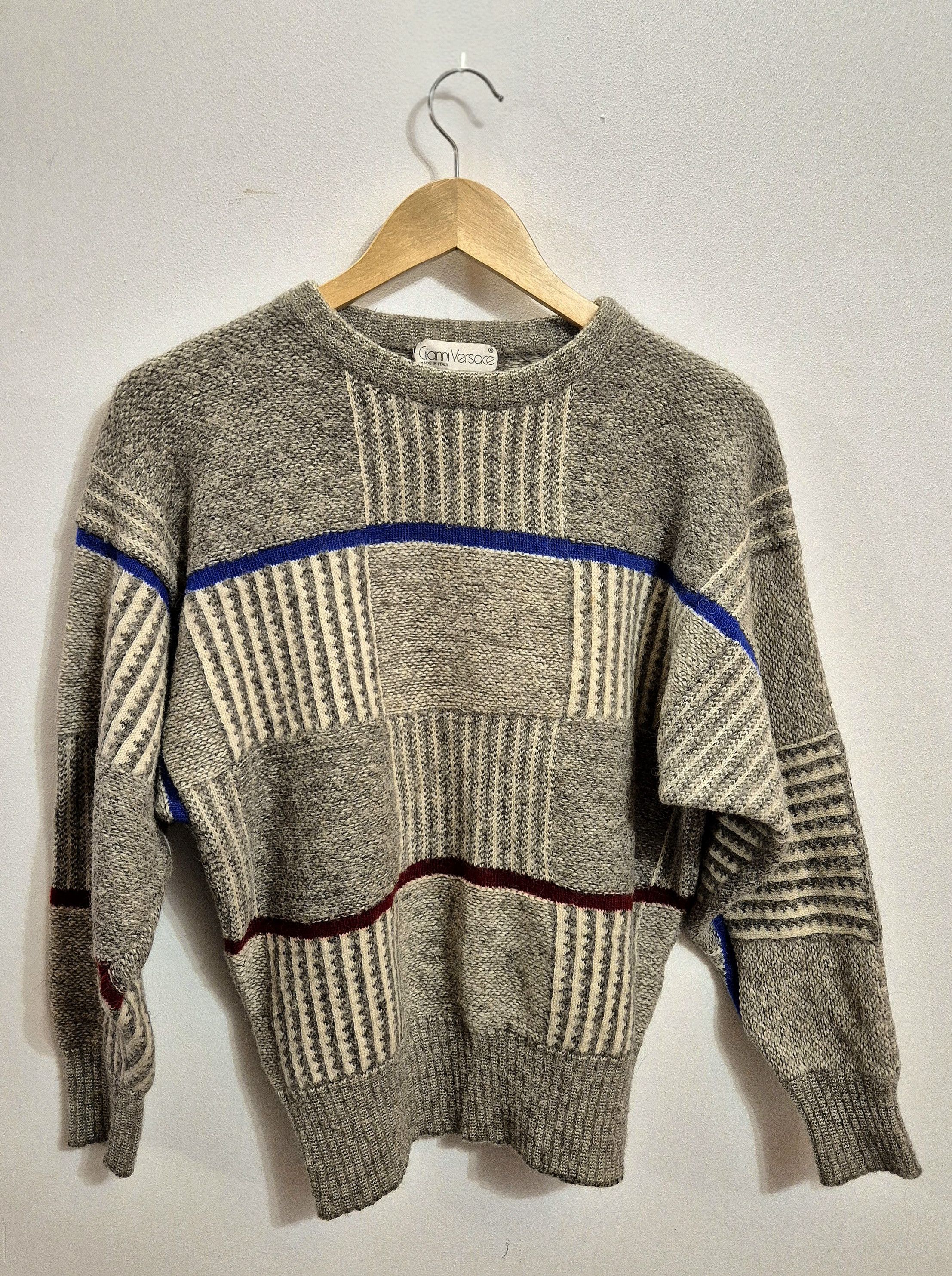 Other Gianni Versace Vintage Knit Sweater – Made in Italy Size US M / EU 48-50 / 2 - 1 Thumbnail