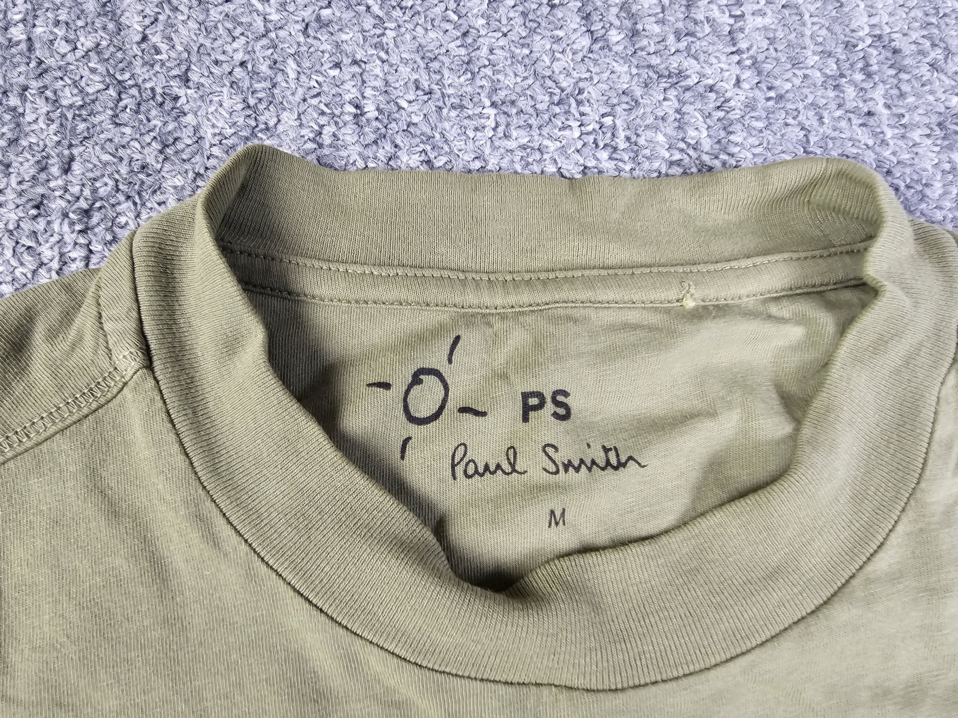 Paul Smith Paul Smith Zebra Logo Organic Cotton Tee Olive Green Men M Size US M / EU 48-50 / 2 - 4 Thumbnail