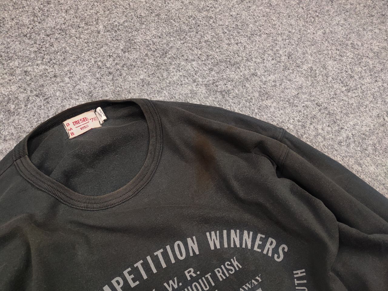 Diesel Vintage Diesel 1955 Logo Faded Distressed Black long sleeve Size US M / EU 48-50 / 2 - 6 Thumbnail