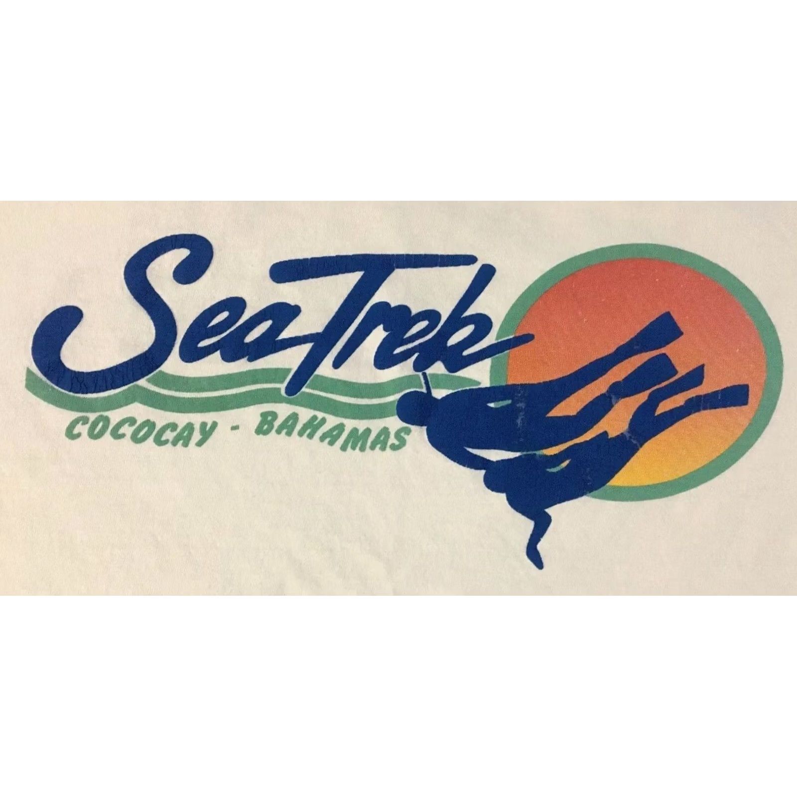 Vintage VINTAGE 90s Sea Trek Faded Scuba Diving T-Shirt S White Surf Beach Grunge 80s Mens Size US S / EU 44-46 / 1 - 3 Thumbnail