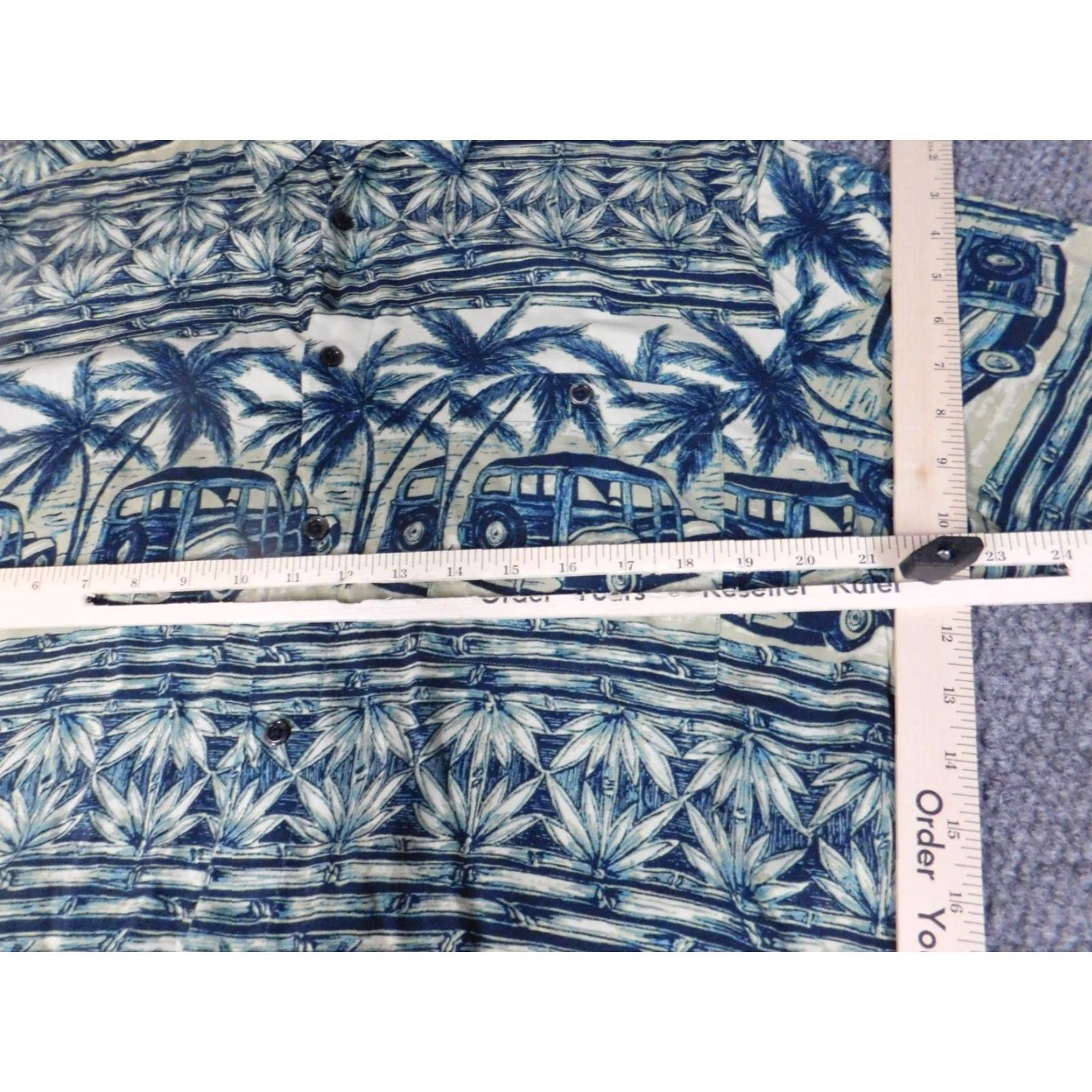 Vintage Natural Issue Mens Shirt M Blue Floral Button-Down Hawaiian Short Sleeve Casual Size US M / EU 48-50 / 2 - 5 Thumbnail
