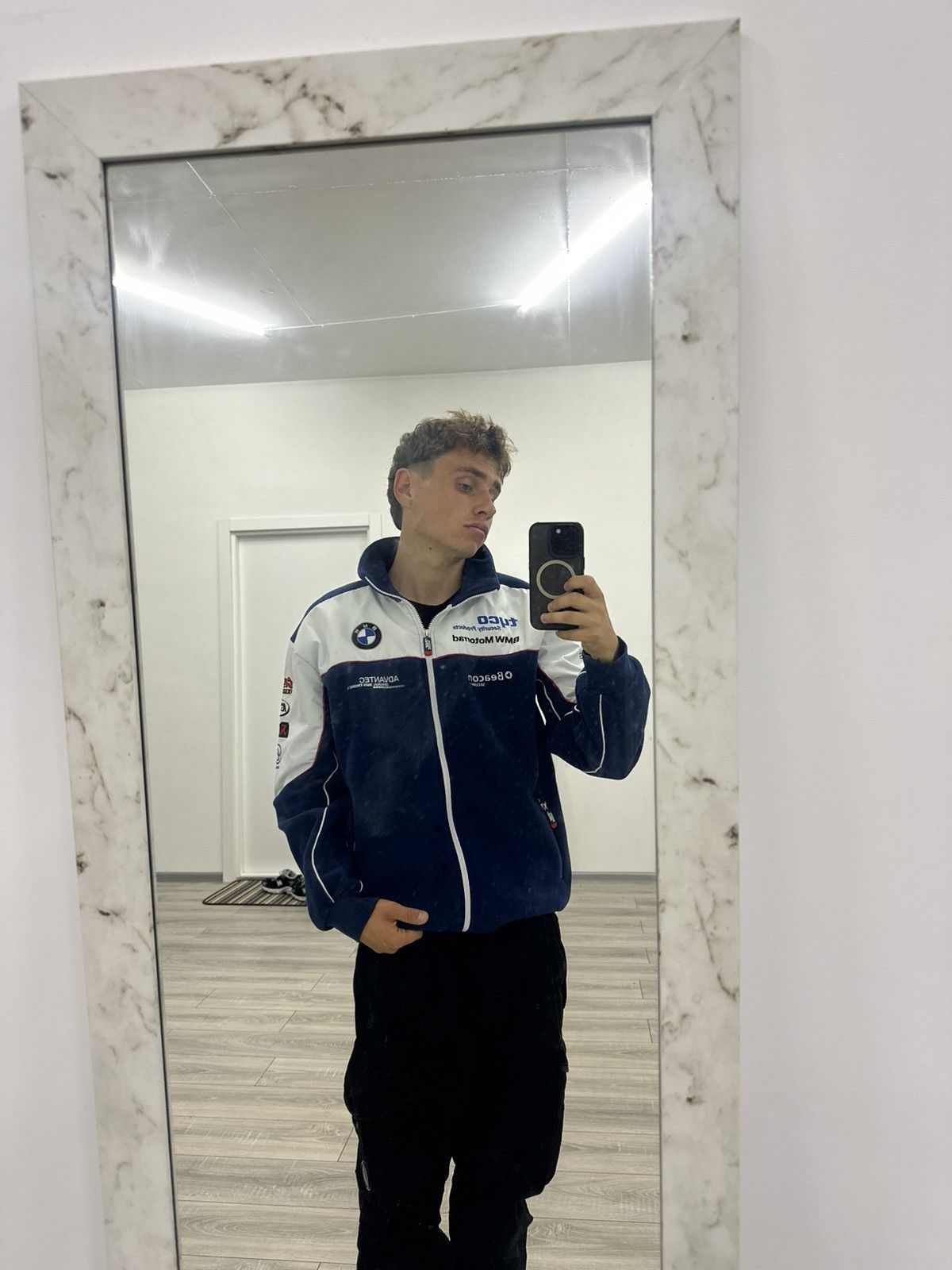 BMW BMW Racing Vintage 90s Fleece Jacket Size US M / EU 48-50 / 2 - 1 Thumbnail