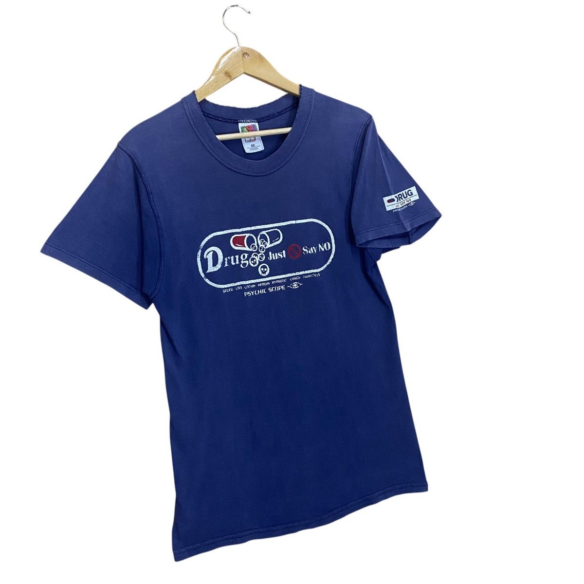 Japanese Brand Vintage 90s Drugs Just Say No Big Logo Shortsleeve Tee Size US S / EU 44-46 / 1 - 2 Thumbnail