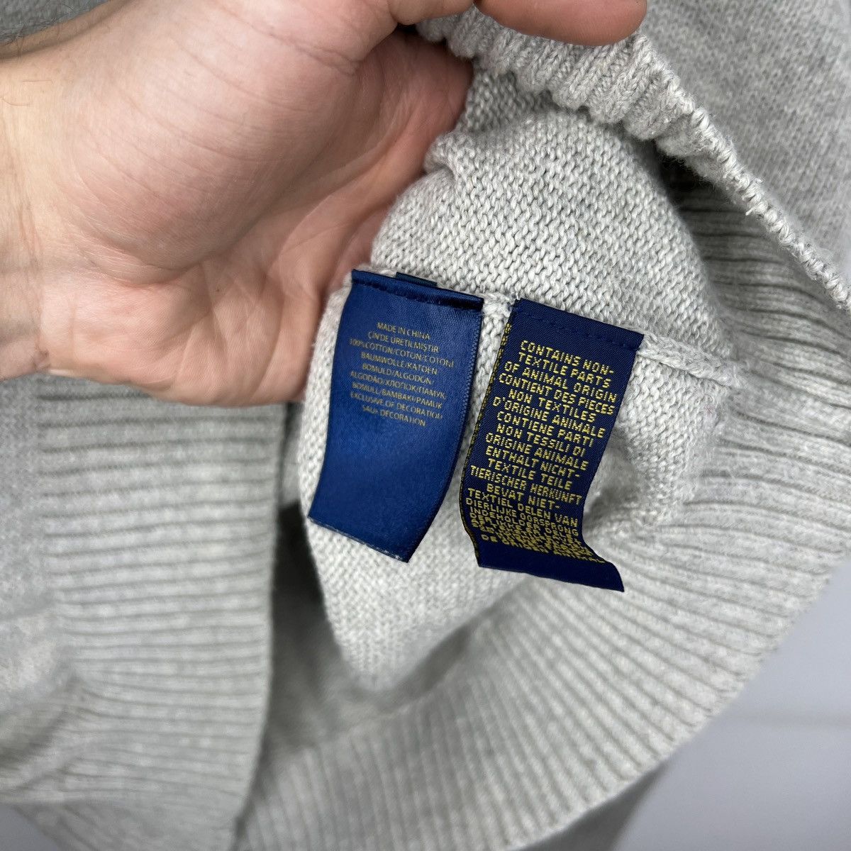 Polo Ralph Lauren Polo Ralph Lauren Sweater Knitwear Knit Quarter Zip Logo Y2K Size US XL / EU 56 / 4 - 6 Thumbnail