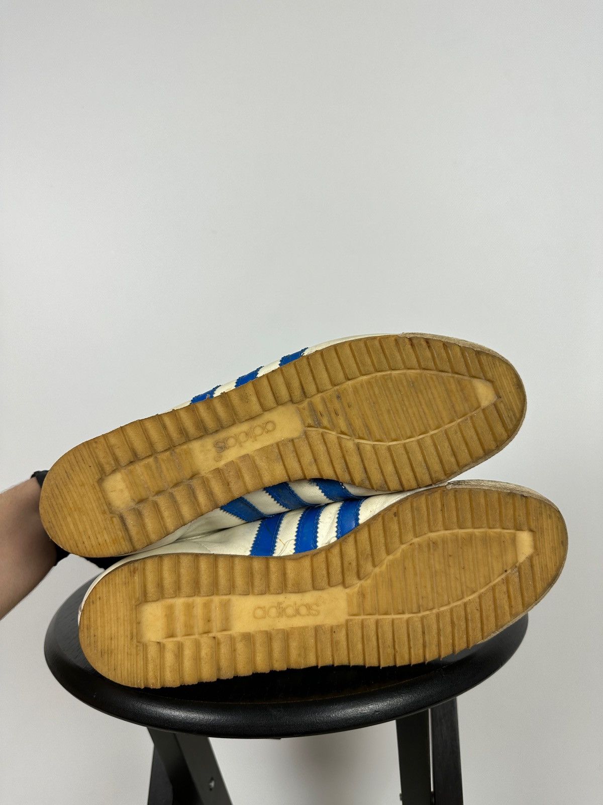 Adidas 1970-80s Adidas Rom Leather Sneakers Made In Austria Size US 9 / EU 42 - 22 Thumbnail