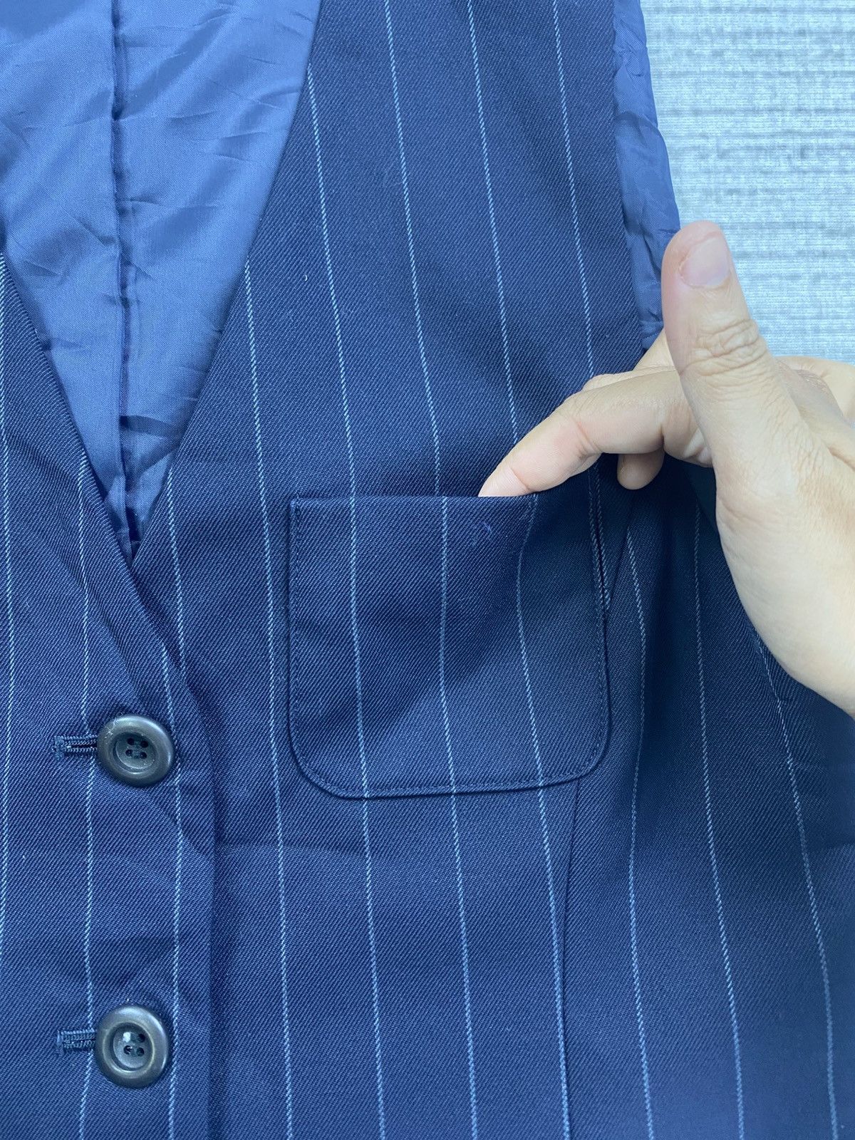 Issey Miyake × Tsumori Chisato × Vintage Vintage Tsumori Chisato Issey Miyake 3 Button Striped Vest Size US S / EU 44-46 / 1 - 6 Thumbnail