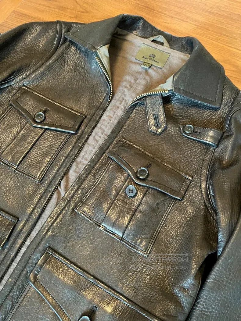 Nigel Cabourn Nigel Cabourn 4-Pocket Deer Leather Jacket. Size US M / EU 48-50 / 2 - 3 Thumbnail