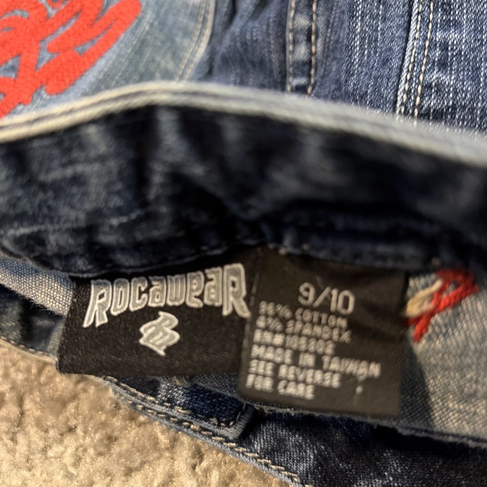 Rocawear VINTAGE Rocawear Straight Loose Fit 90s Y2K Denim Blue Jeans Size 28 Low Rise Mens Size US 28 / EU 44 - 8 Thumbnail