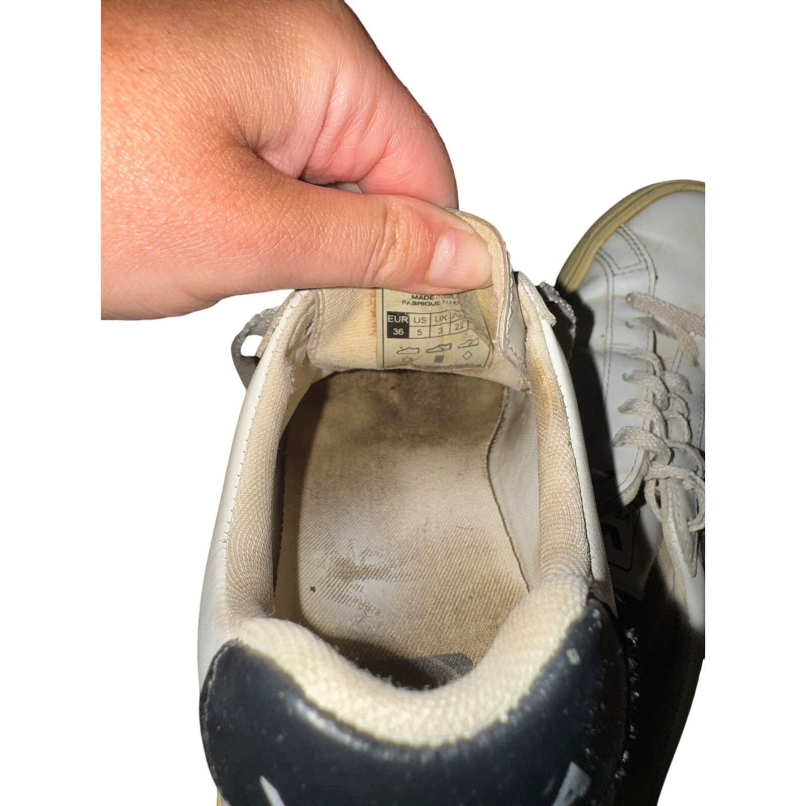 Veja Veja Campo Leather White Black Sneakers - Size 5 Size US 5 / IT 35 - 4 Thumbnail
