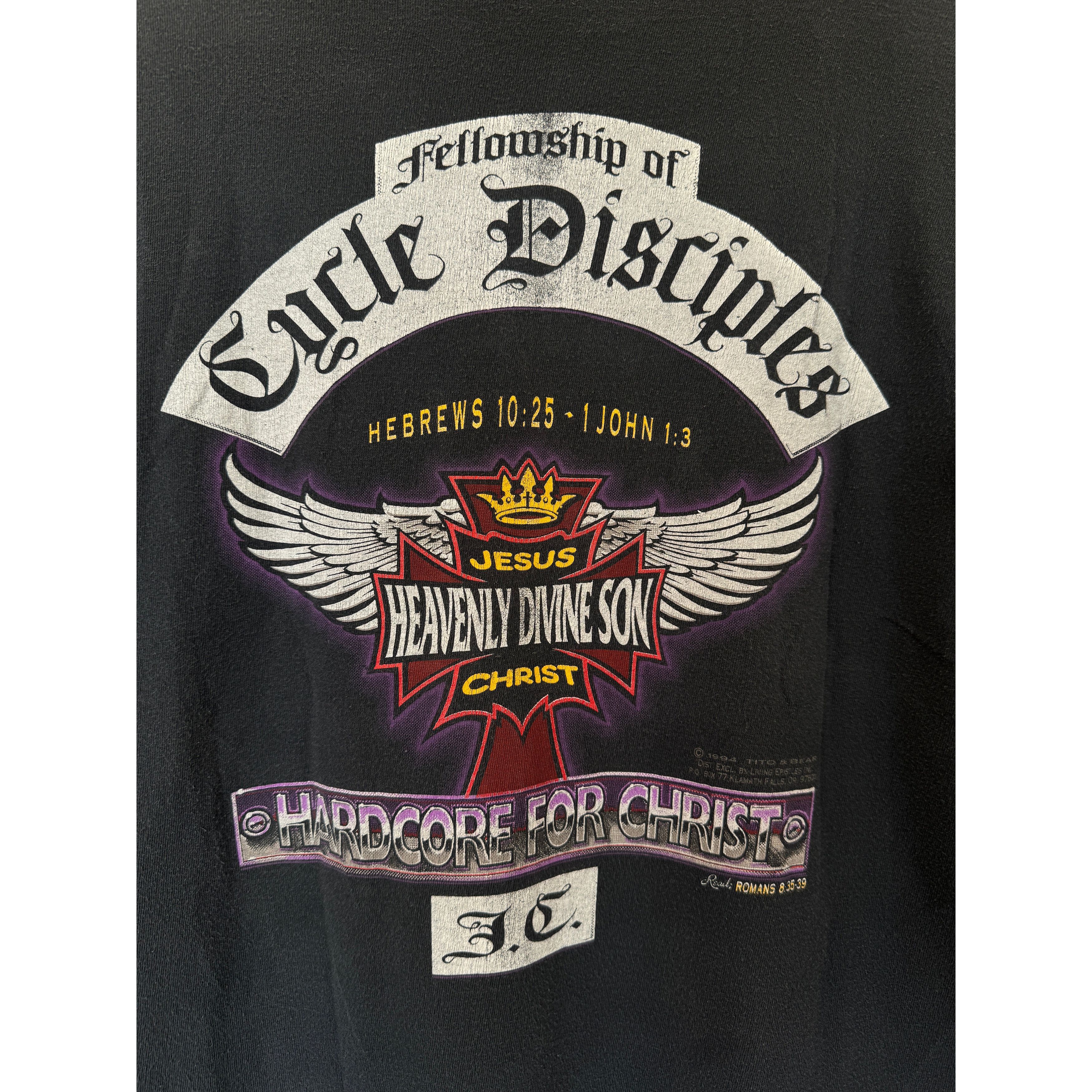 Vintage Heavenly Divine Son Biker Tee 1994 Size US XL / EU 56 / 4 - 8 Thumbnail