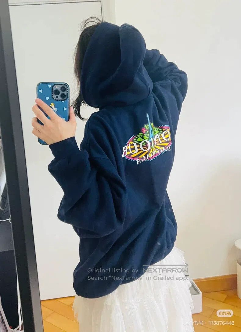 Balenciaga Balenciaga Eiffel Tower Small Logo Hoodie Size US M / EU 48-50 / 2 - 7 Thumbnail