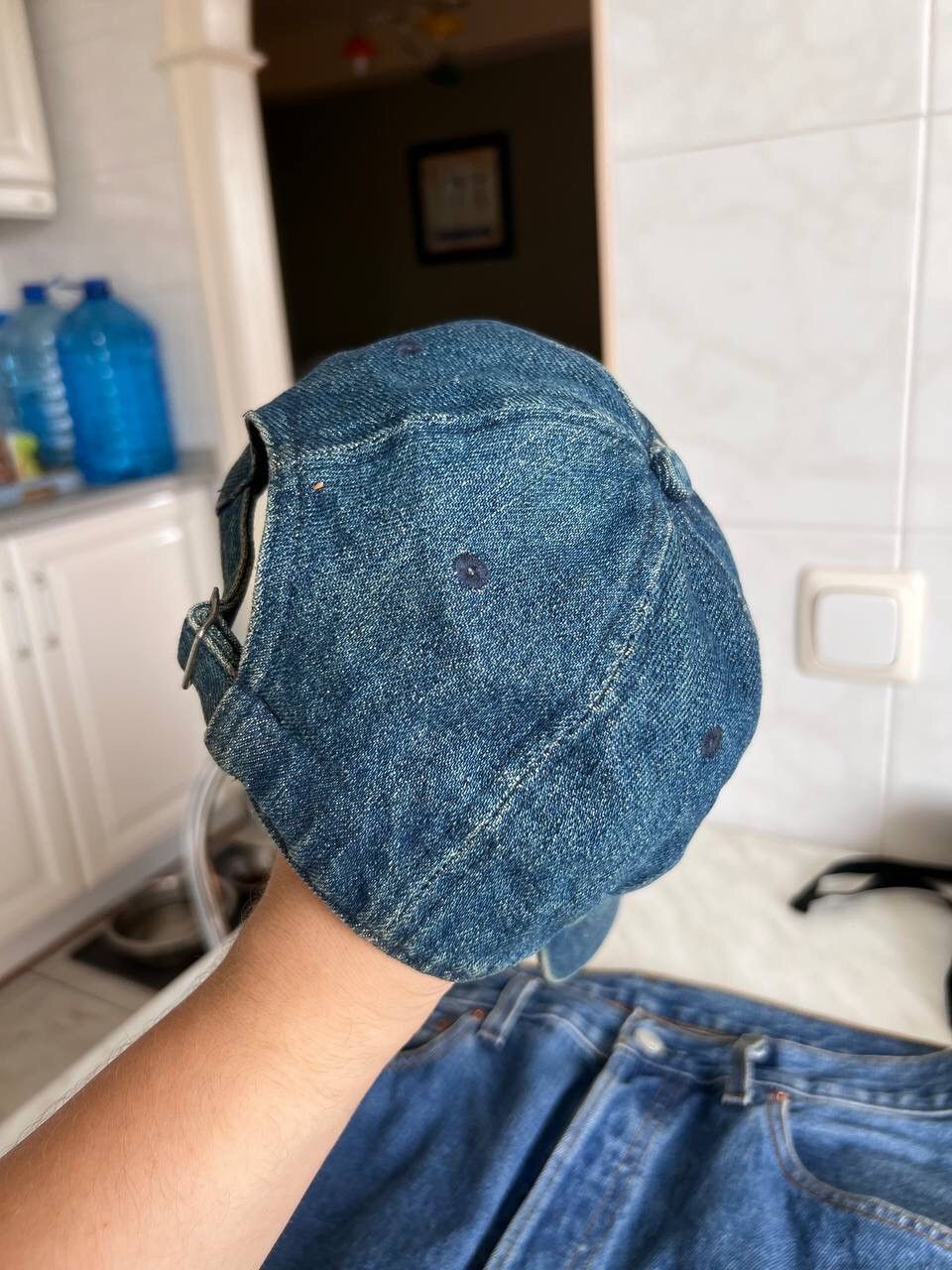 Vintage Vintage 90s US Style Denim Levis Washed Cap Size ONE SIZE - 5 Thumbnail