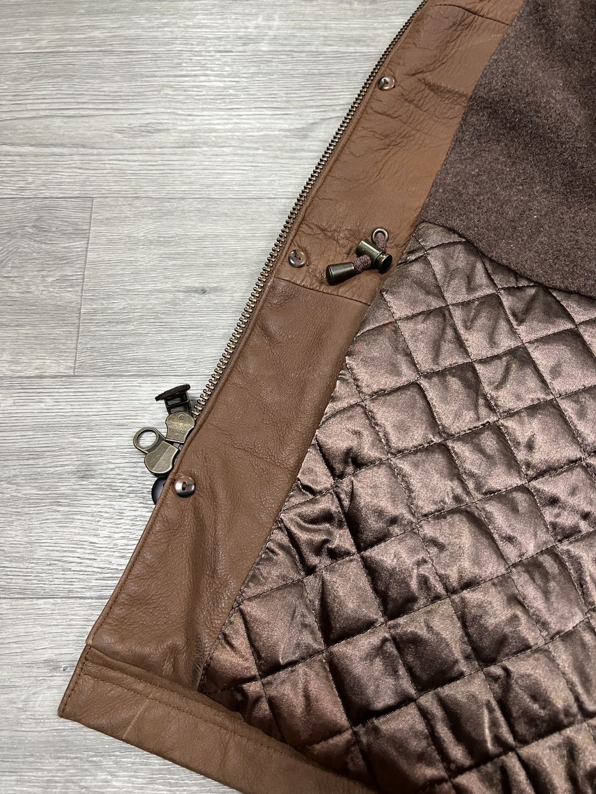 Timberland Vintage Timberland Leather Barn Jacket Brown Multi-Pocket Size US S / EU 44-46 / 1 - 13 Thumbnail