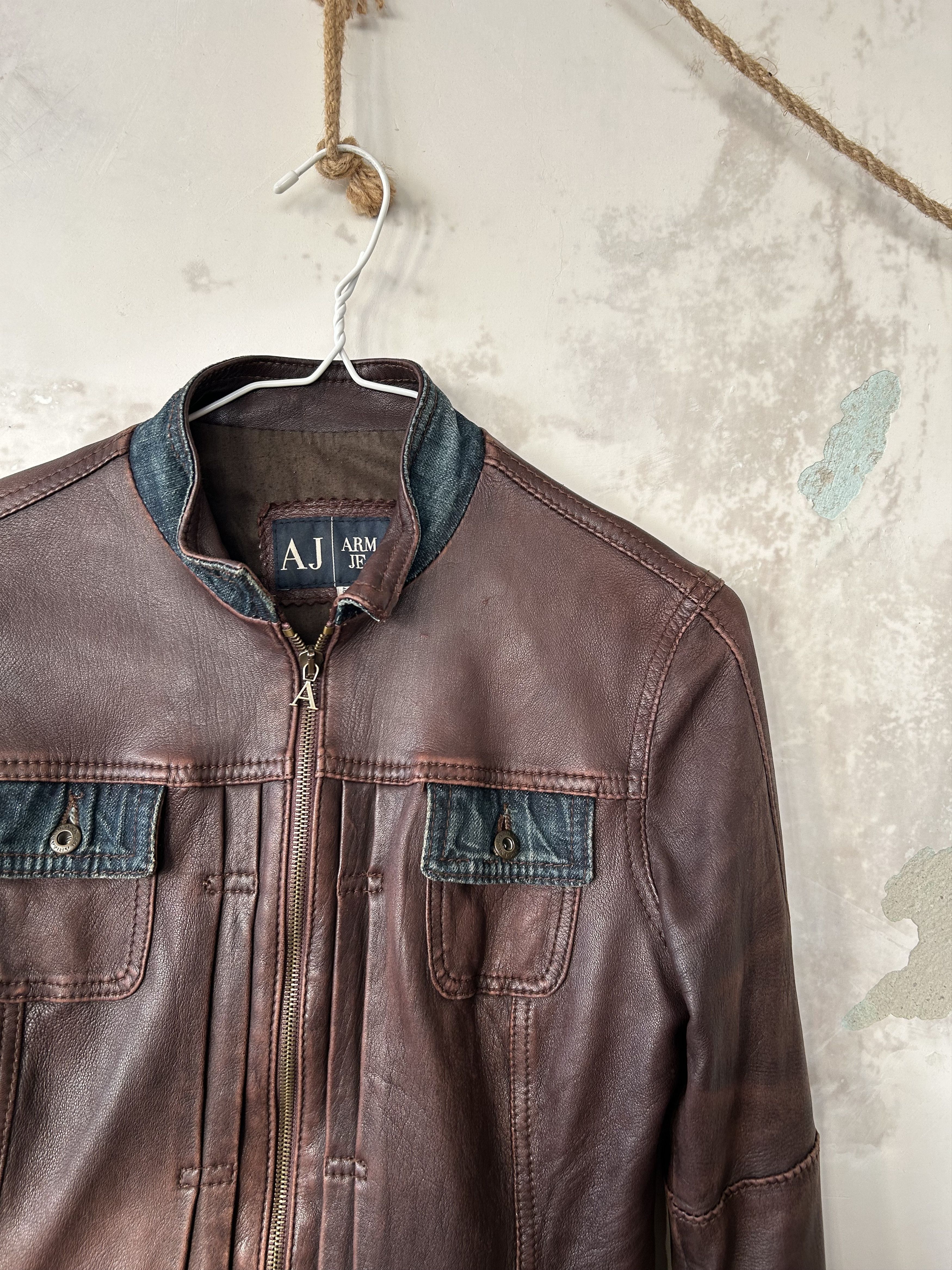 Armani Armani Jeans Leather Jacket Women's size us6 Size M / US 6-8 / IT 42-44 - 4 Thumbnail