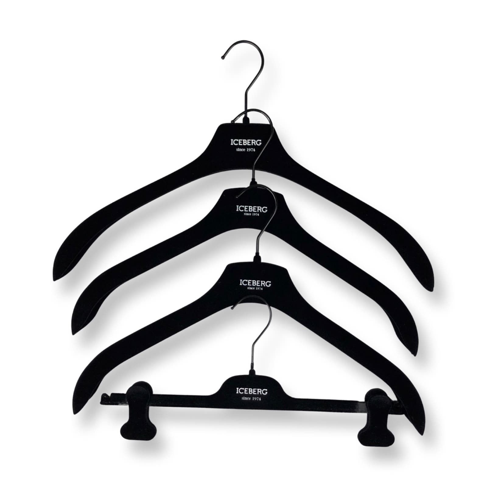 Iceberg Iceberg Logo Velour Hangers Grailed