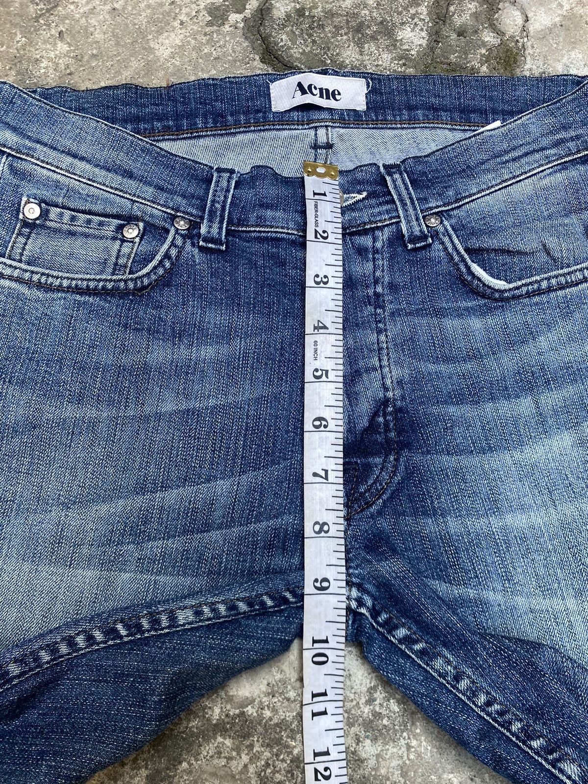 Acne Studios Acne Studios Blue Wash Slim Jeans - Roc The Boat Size US 29 - 11 Thumbnail